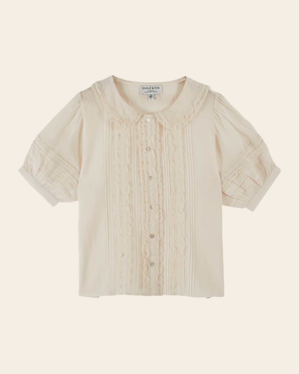 Emile et Ida Blouse - Vintage dentelle crème Emile et Ida