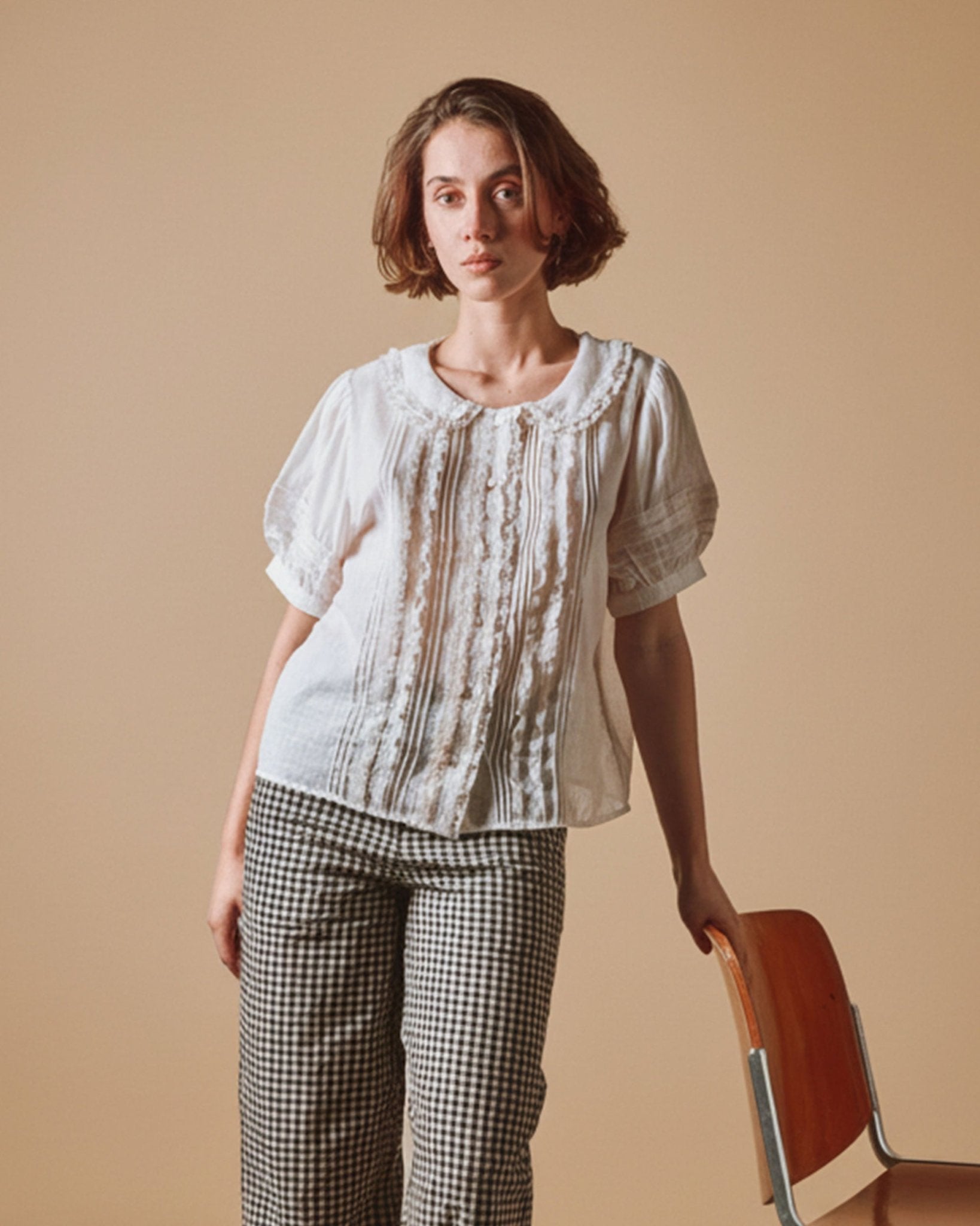 Emile et Ida Blouse - Vintage dentelle crème Emile et Ida