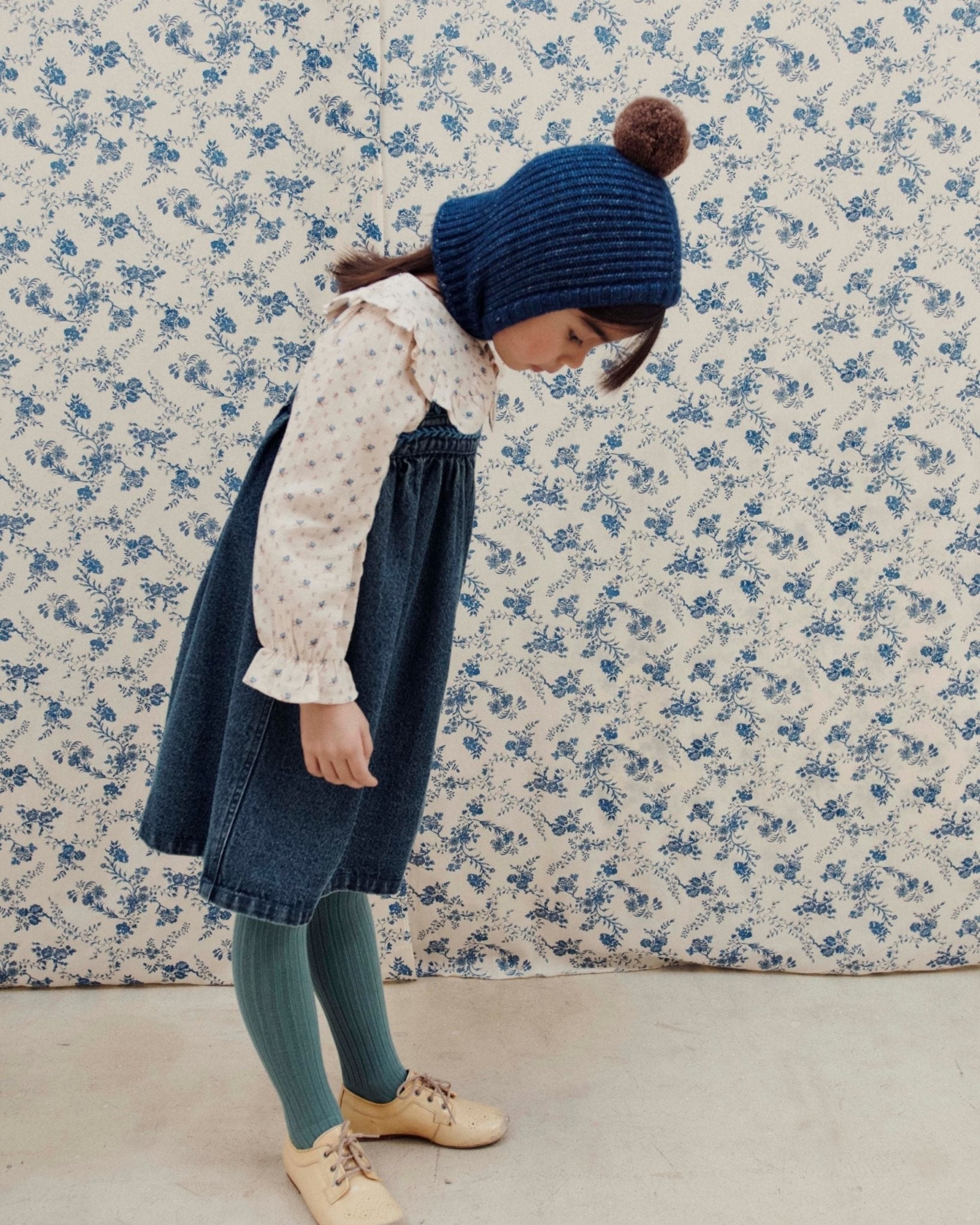 Emile et Ida Cagoule Pompom – Bleu Emile et ida