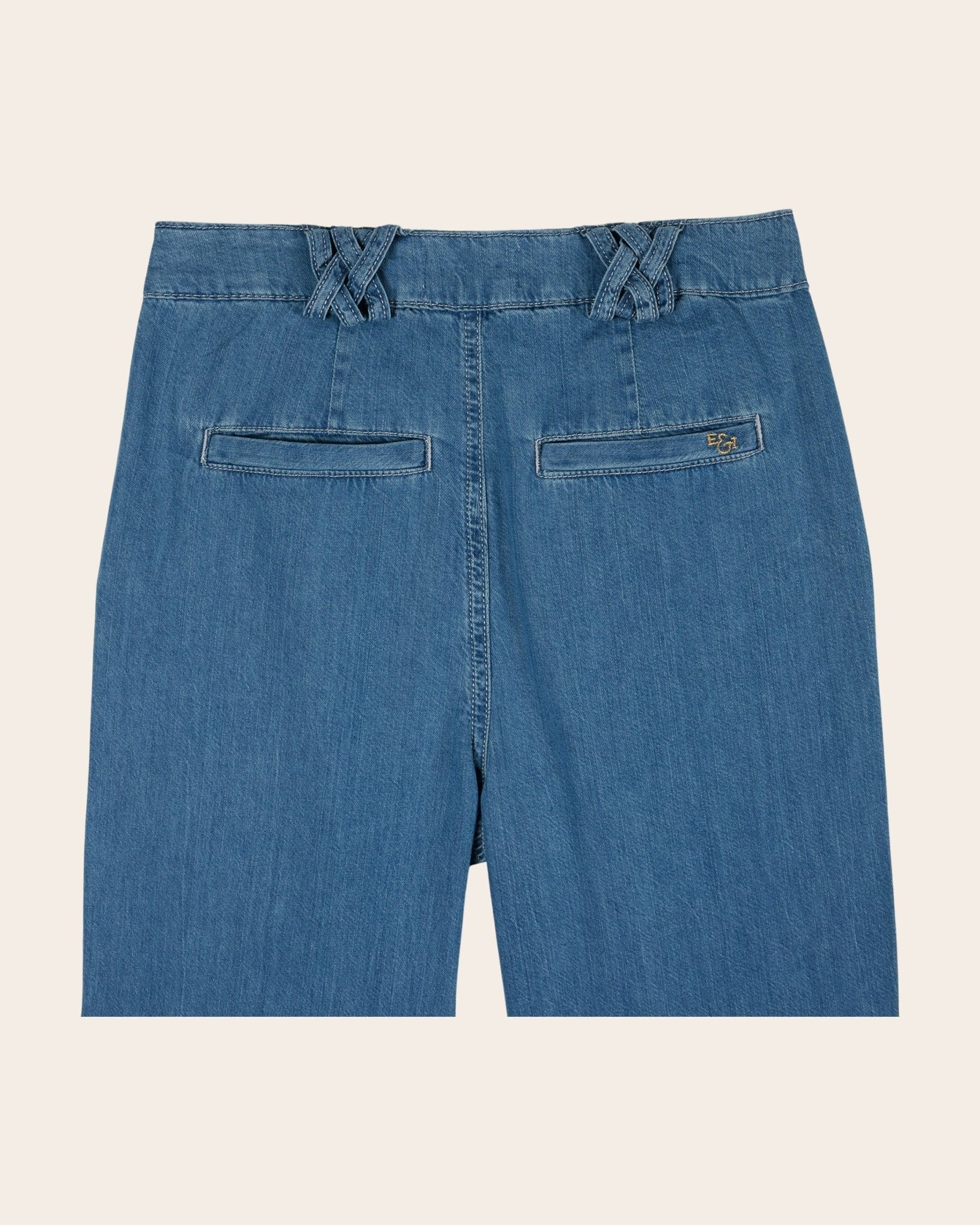 Emile et Ida Pantalon - Carotte denim bleu Emile et Ida