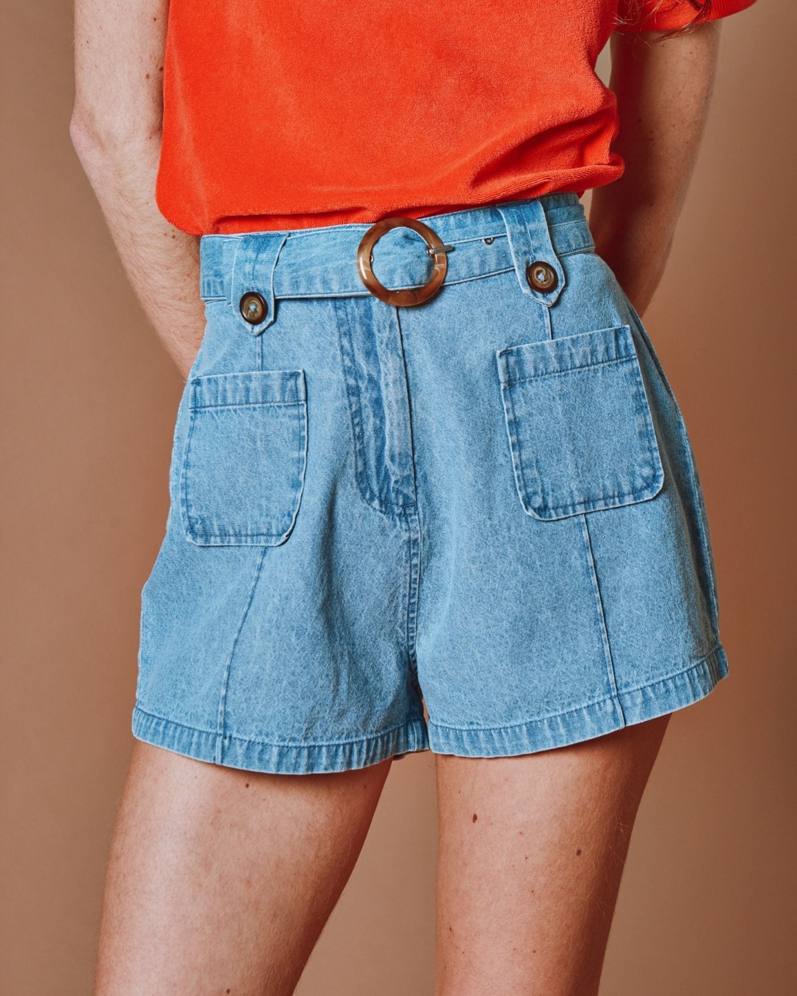 Emile et Ida Short - Boucle denim bleu light Emile et Ida