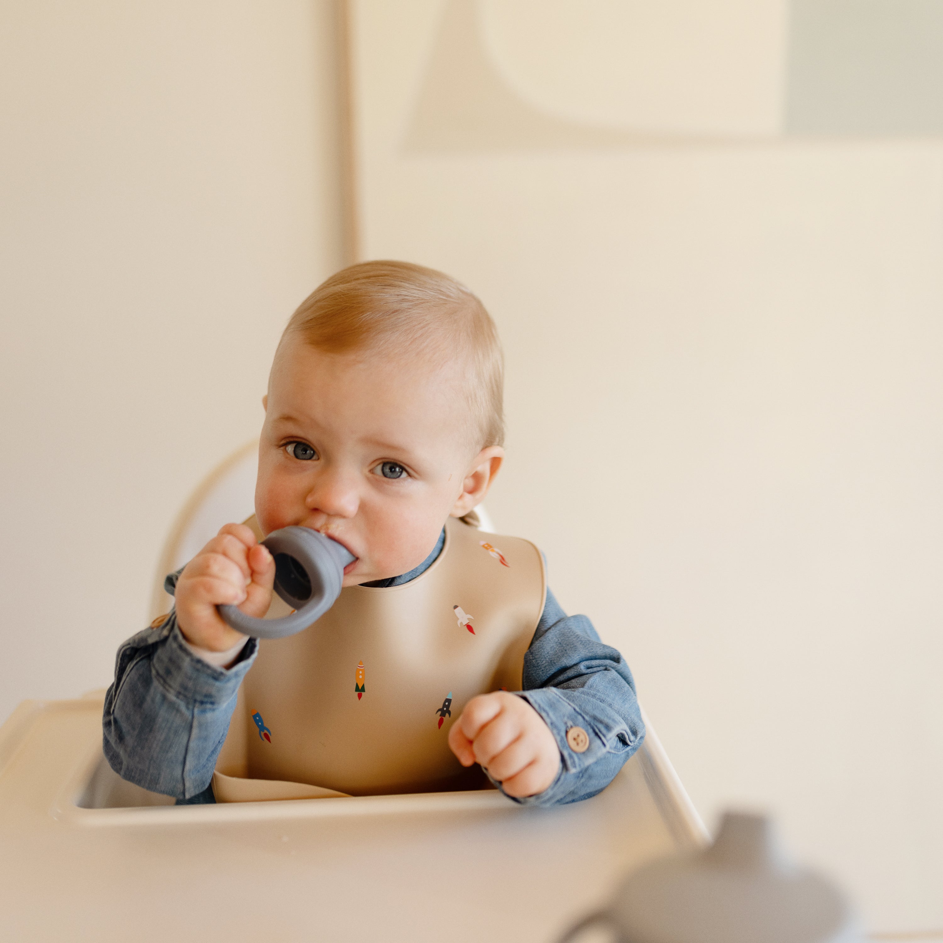 Silicone Baby Bib mushie