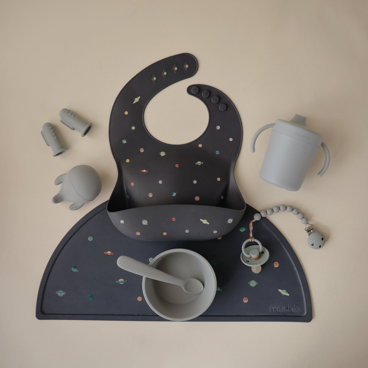 Silicone Baby Bib mushie