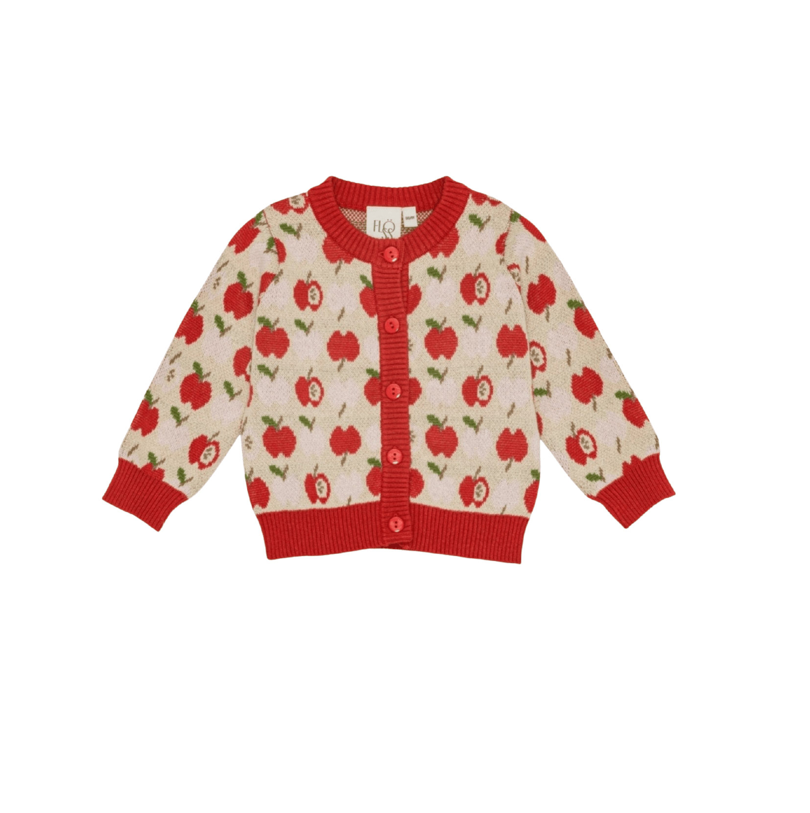 Flöss Apple Knit Cardigan - Red Apple Flöss