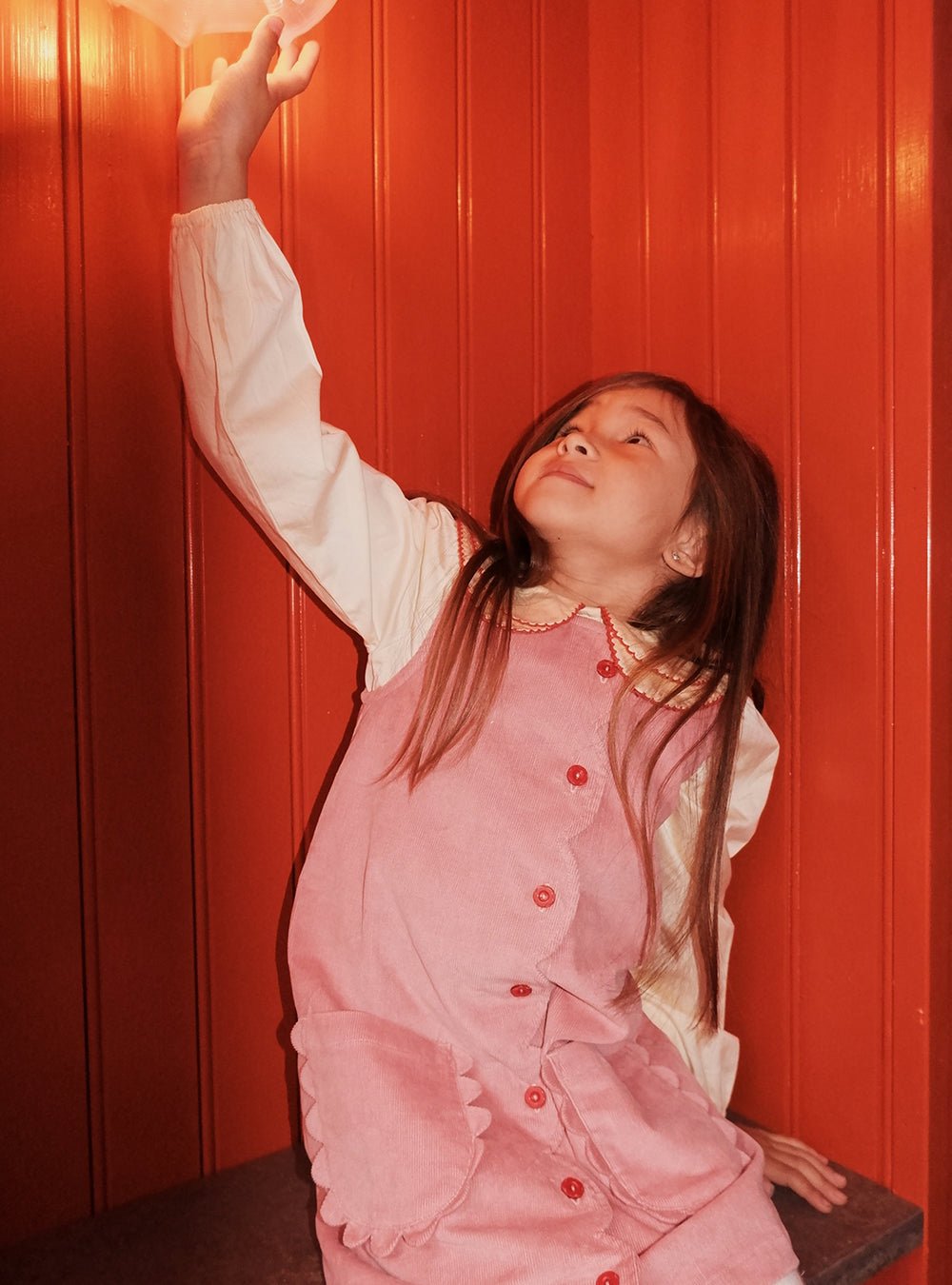 Flöss Darling Blouse – Soft White | Kids Holiday Blouse Flöss