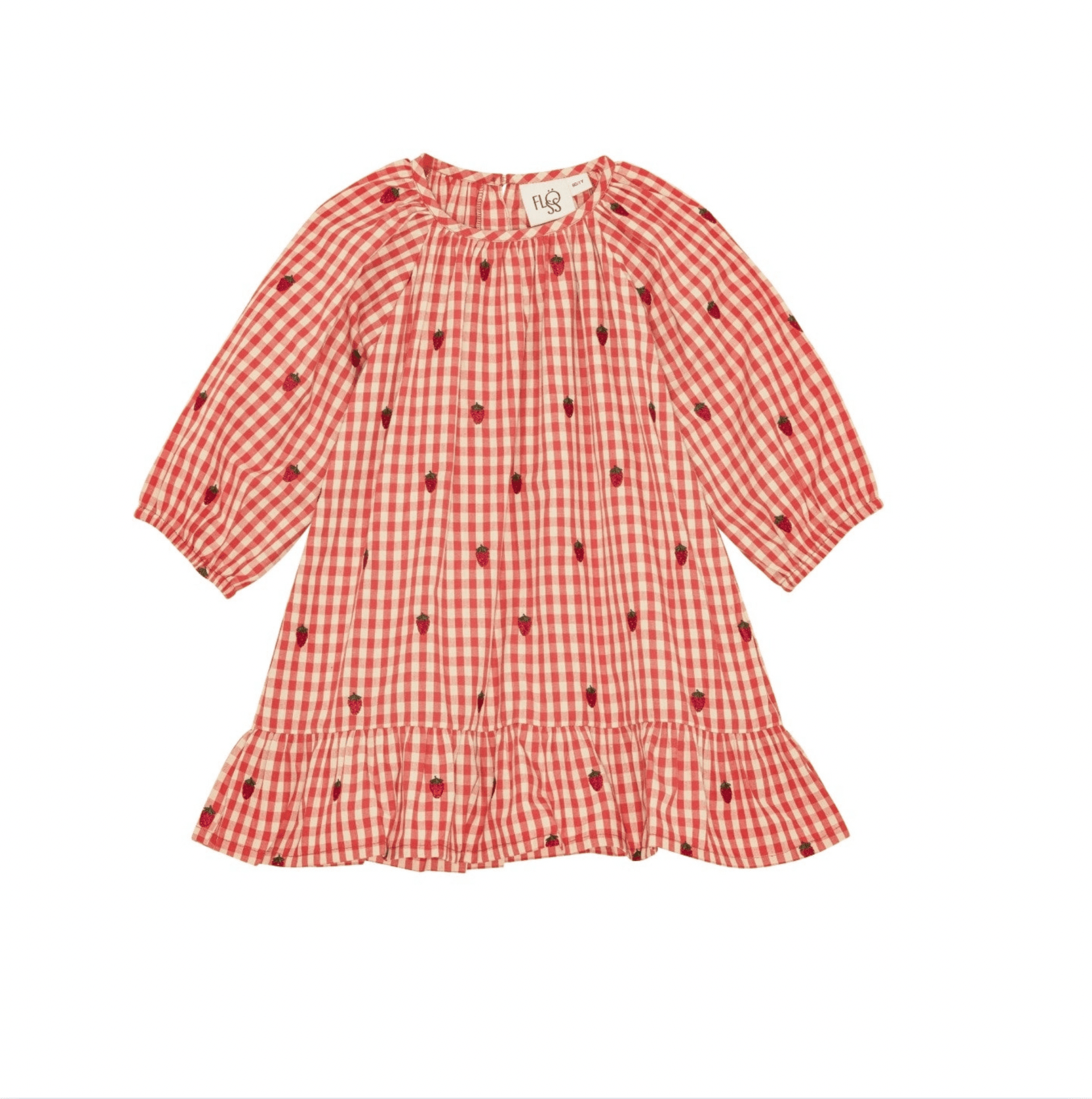 Flöss Molly LS ON Dress - Berry Gingham Flöss