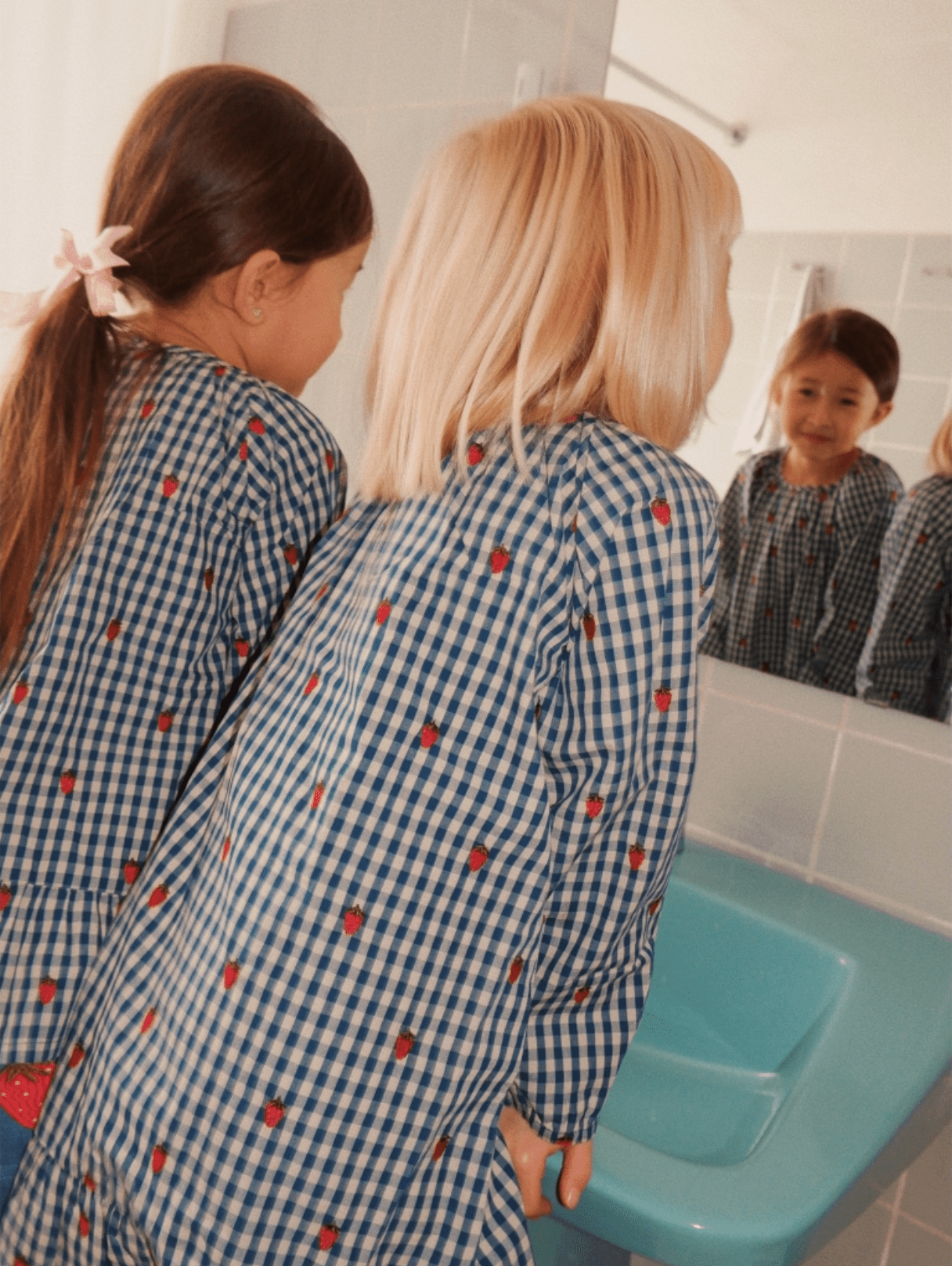 Flöss Nolly LS ON Dress - Berry Blue Check Flöss