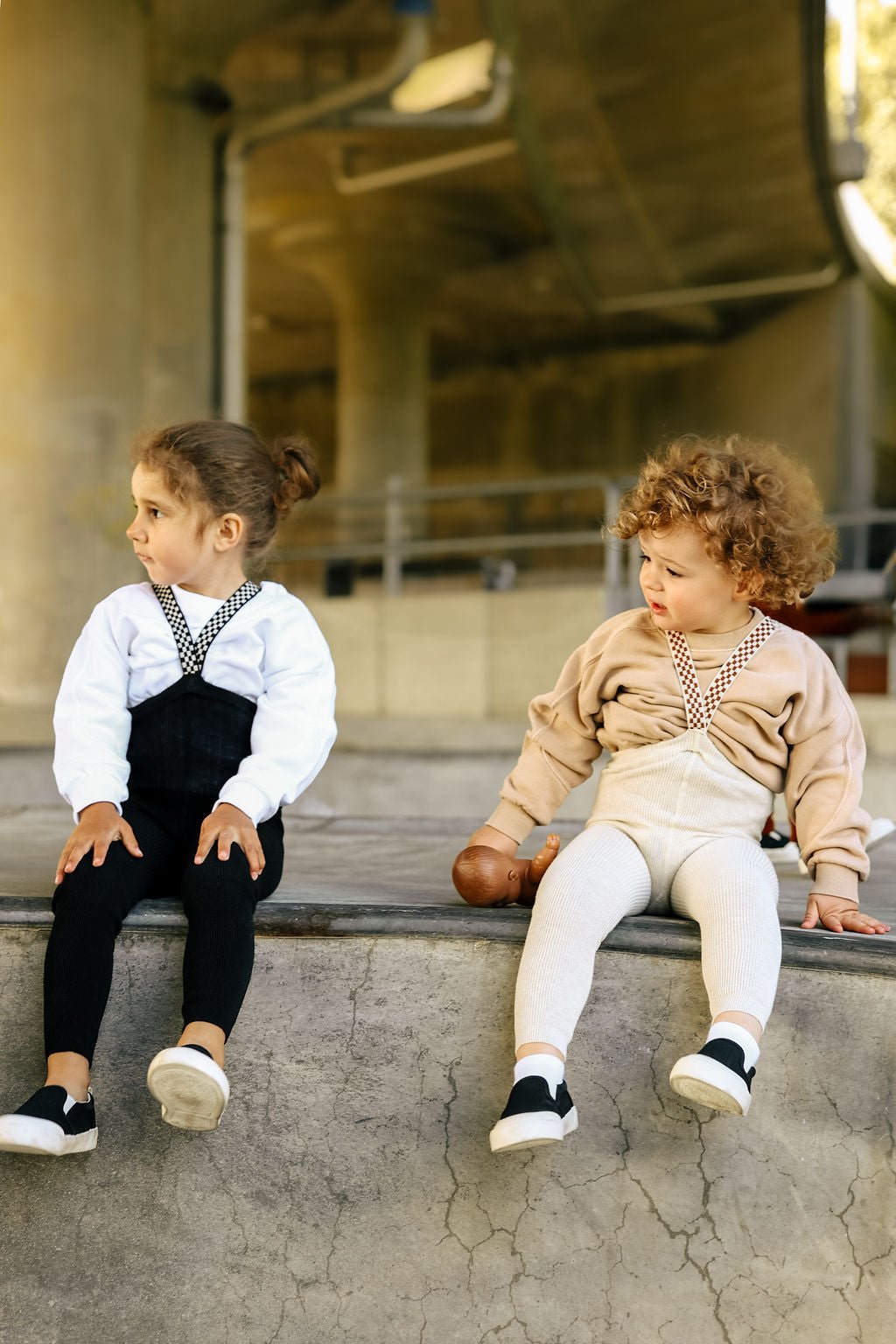 Silly Silas Footless Cream Blend Checked Silly Silas