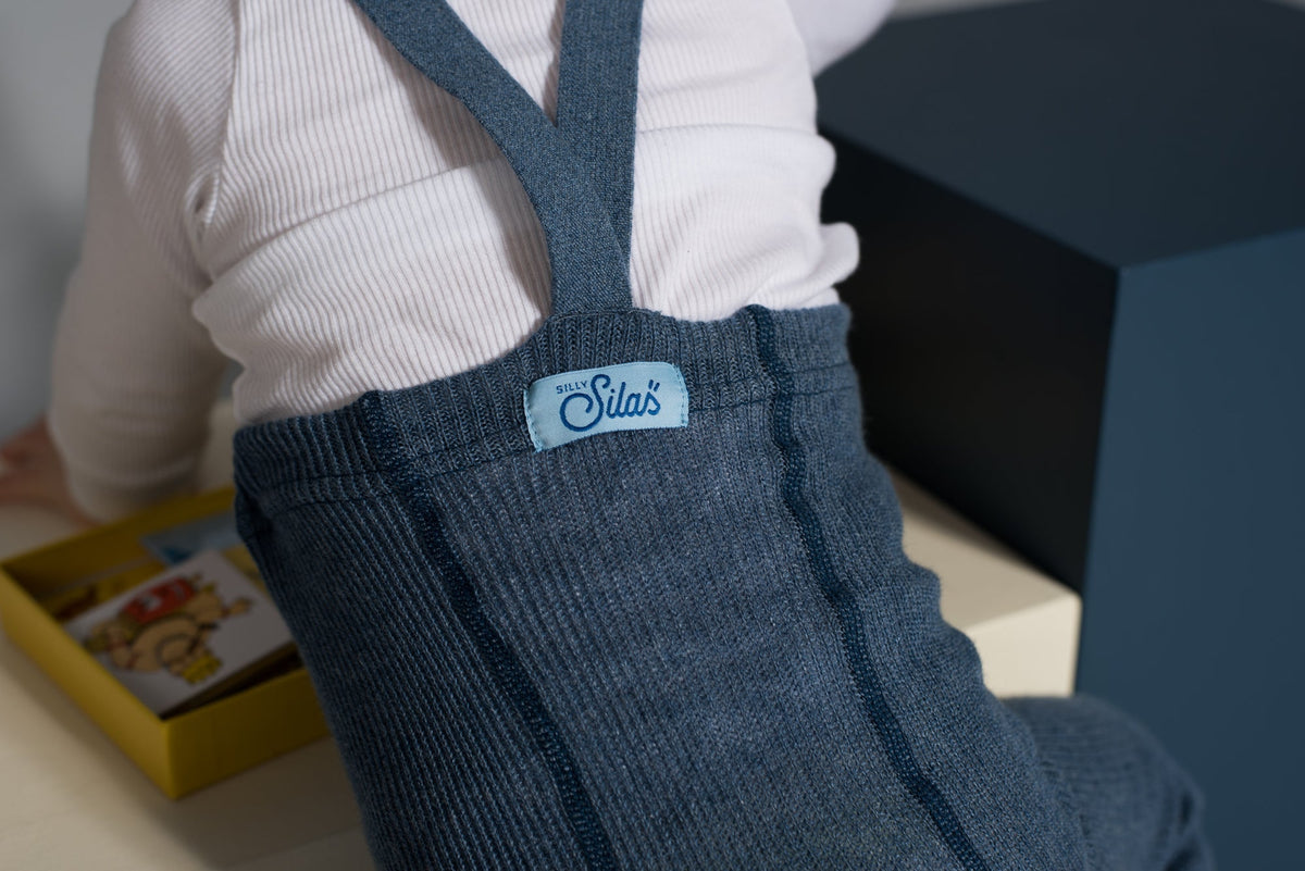 Silly Silas Footless Steel Blue Blend Silly Silas
