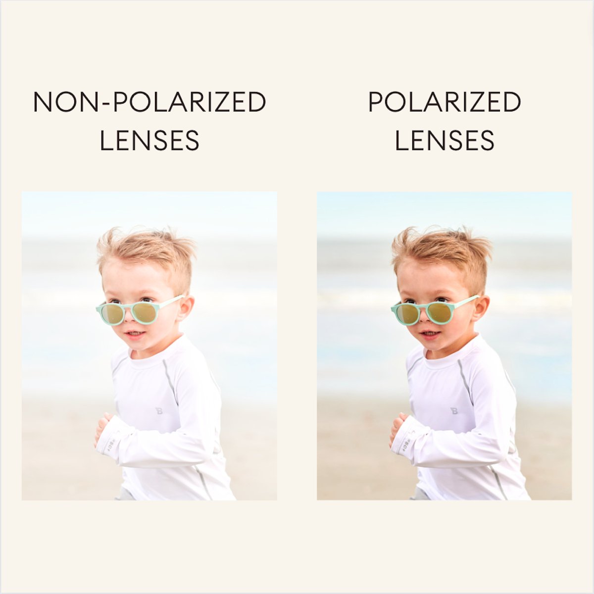 Babiators Frosted Pink Heart | Purple Polarized Mirrored Lenses Babiators