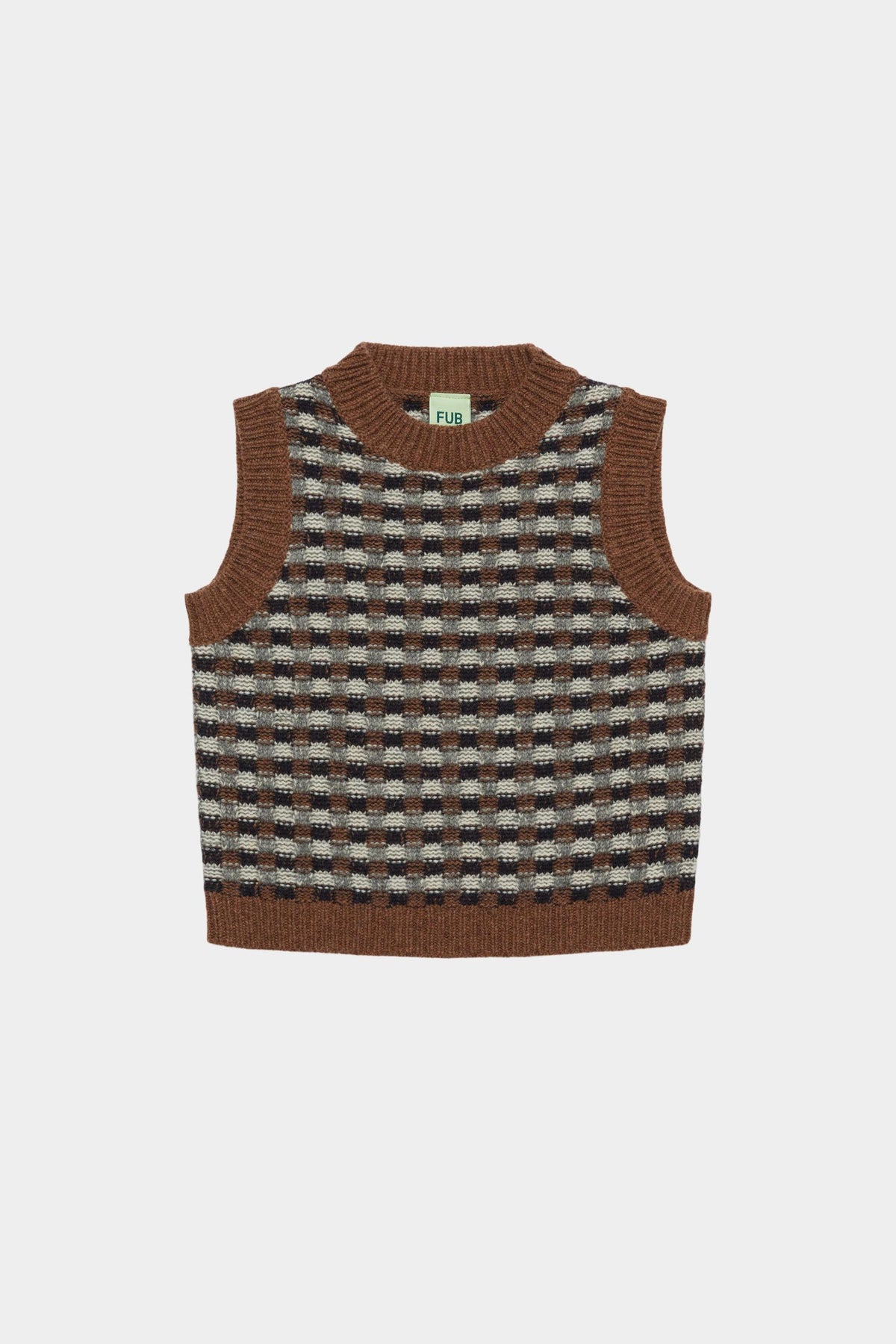FUB Lambswool Vest - Hazel Melange