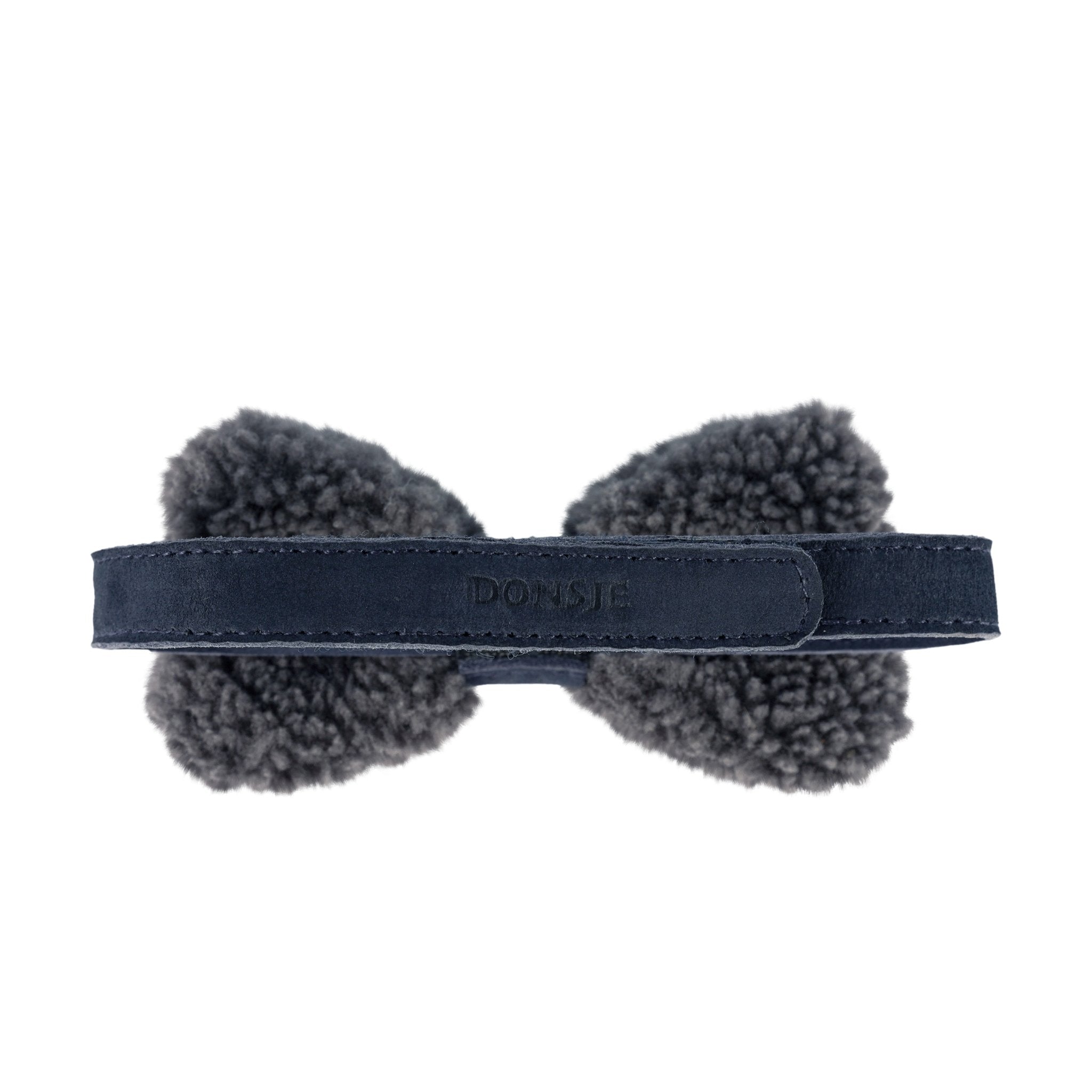 Furro Bow Tie | Anthracite Curly Faux Fur Donsje