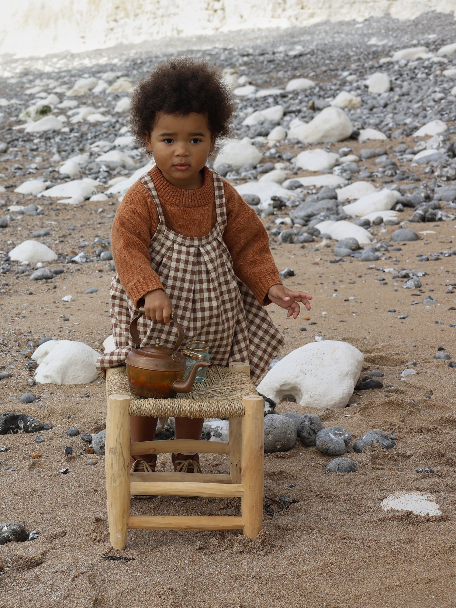 Gingham Tribe Skirt Organic Zoo