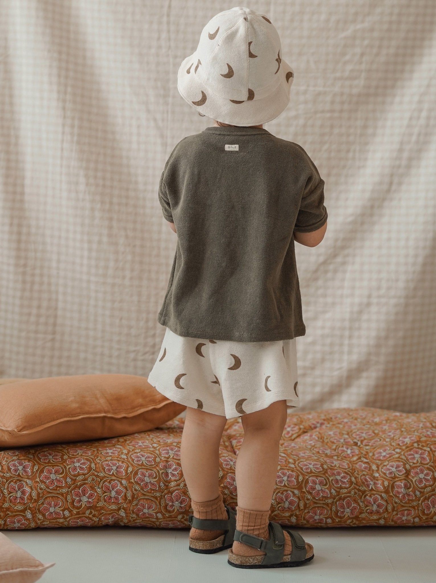 Gold Midnight Terry Bucket Sun Hat Organic Zoo