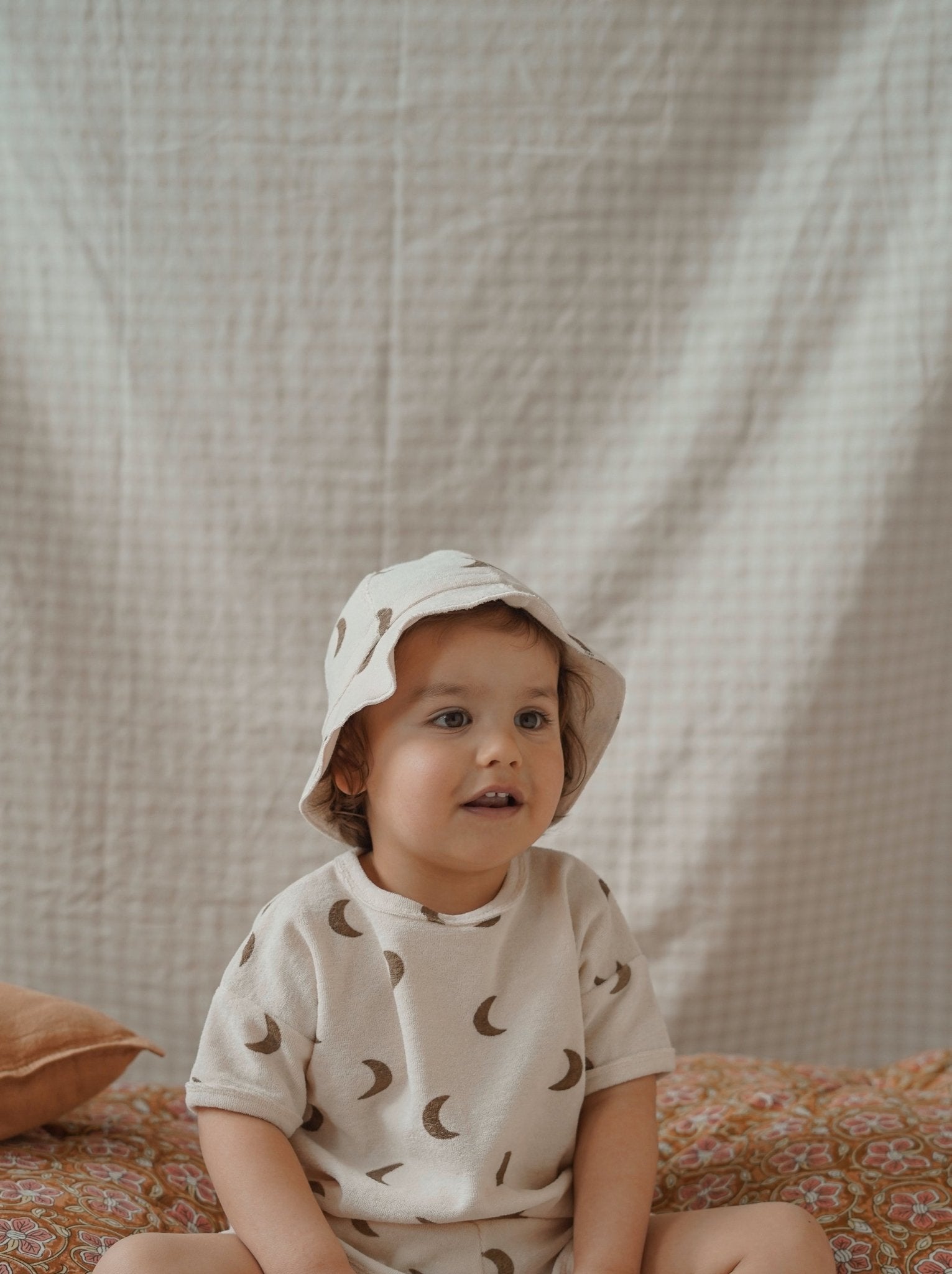 Gold Midnight Terry Bucket Sun Hat Organic Zoo