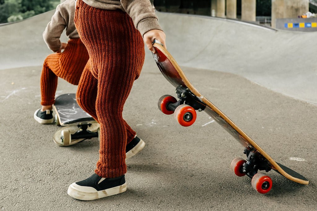 Silly Silas Granny Teddy Cinnamon Checked Footless Silly Silas