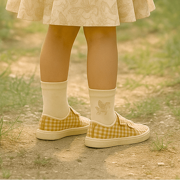 GRECH & CO. Play Shoes | Recycled Mesh - Sienna Gingham Grech & Co