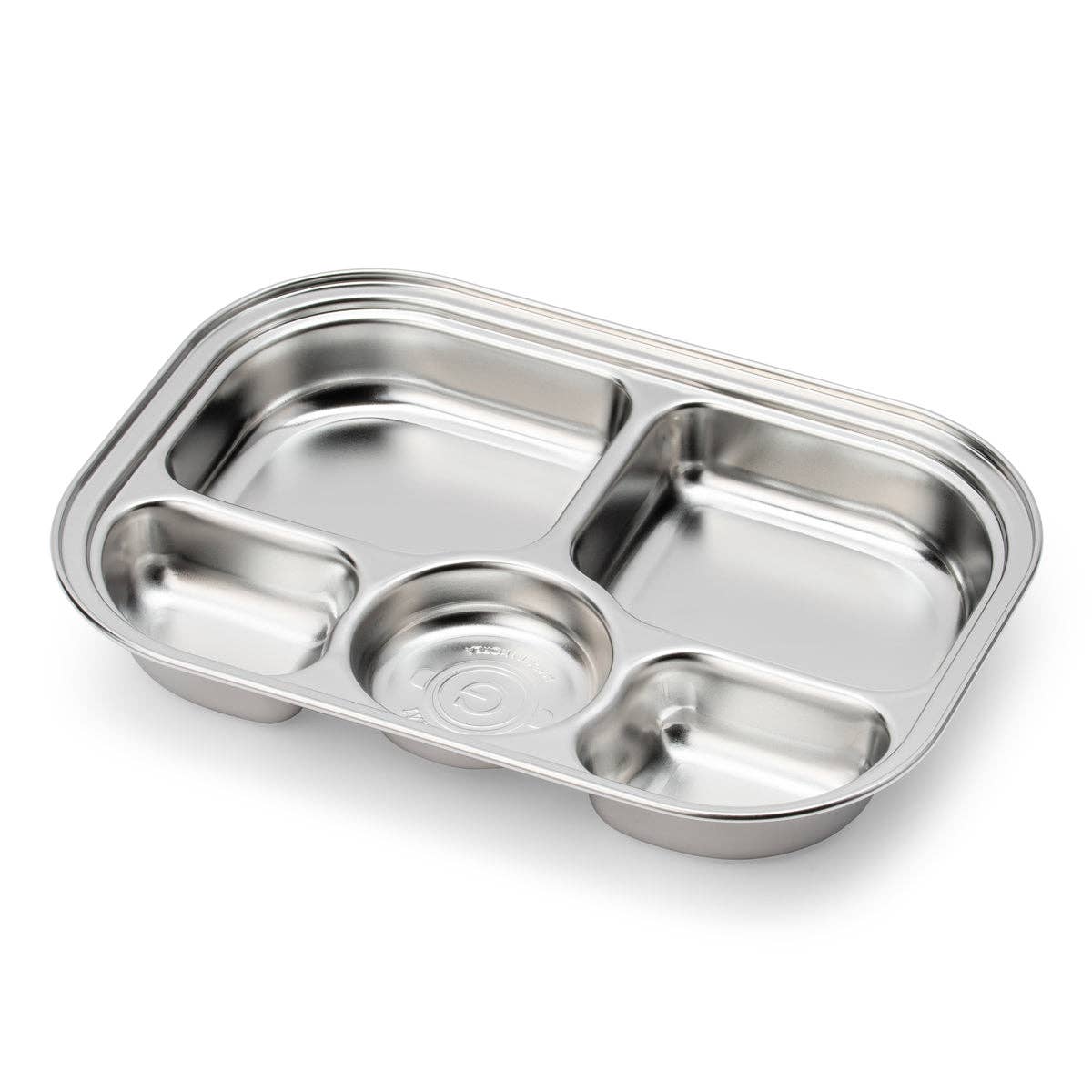 Grosmimi Stainless Steel Food Tray with 5 Compartment: With suction Grosmimi