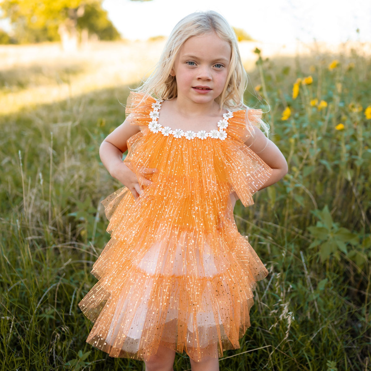 Harper Layered Dress - White Petite Hailey