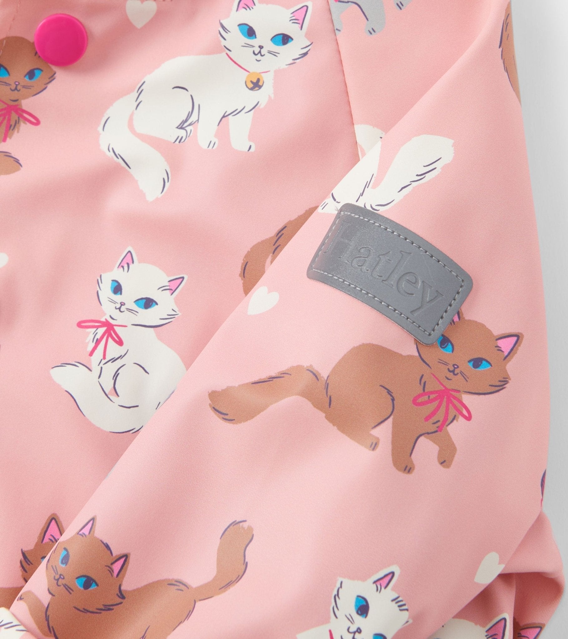 Hatley Baby & Toddler Snap up Raincoat Little Kitties Hatley