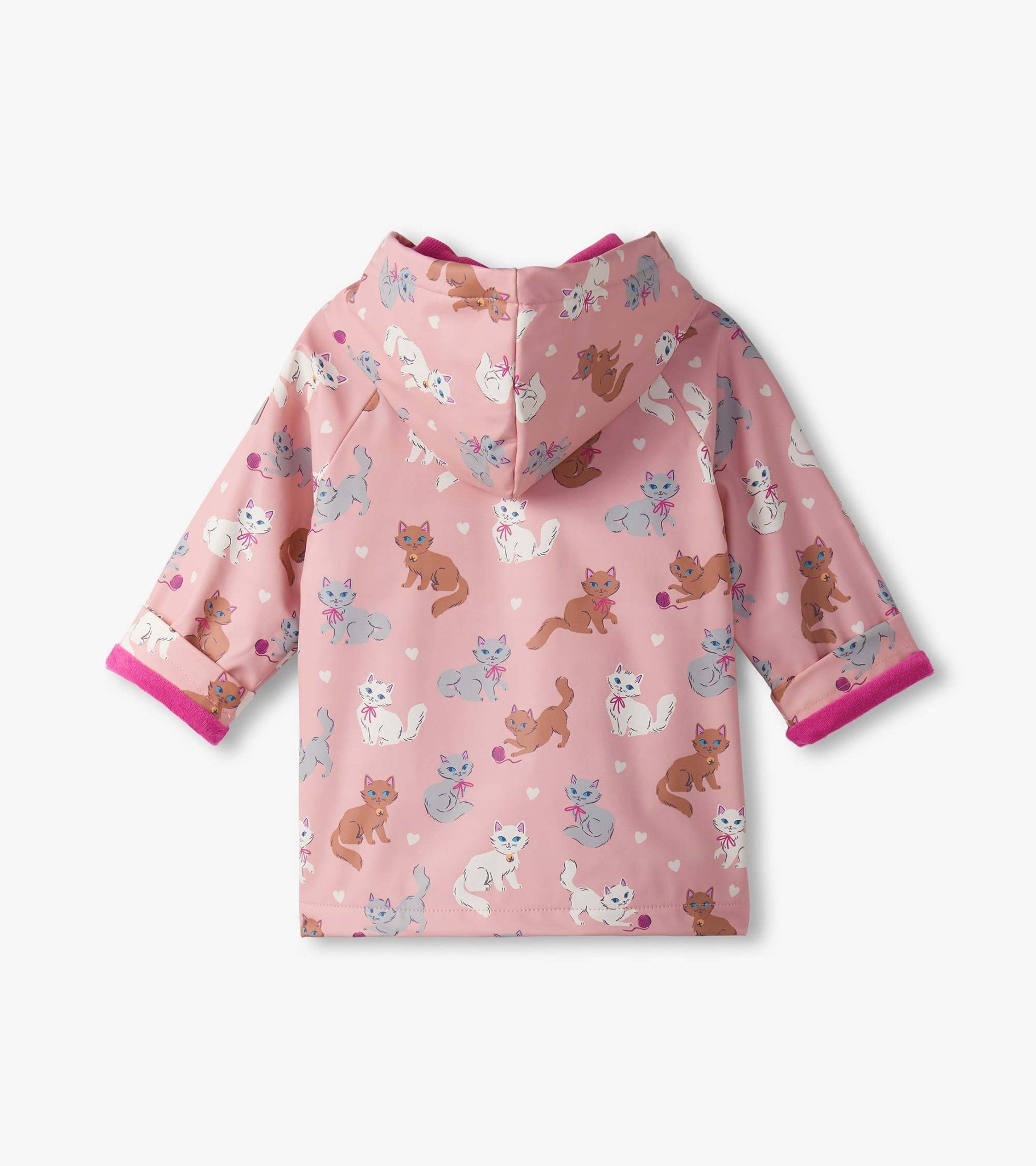 Hatley Baby & Toddler Snap up Raincoat Little Kitties Hatley