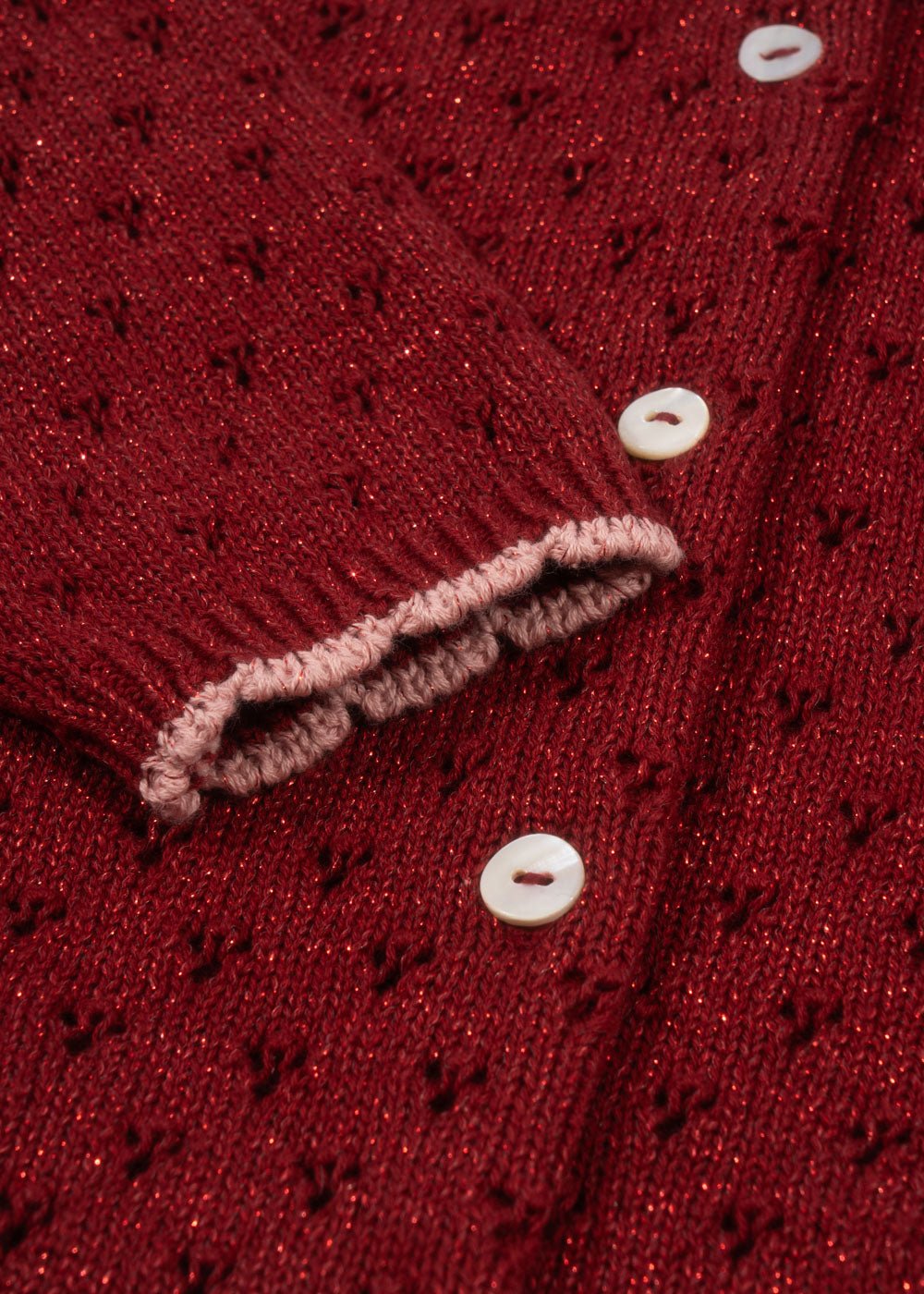 Konges Sløjd HOLIDAY KNIT CARDIGAN - red dahlia Konges Sløjd