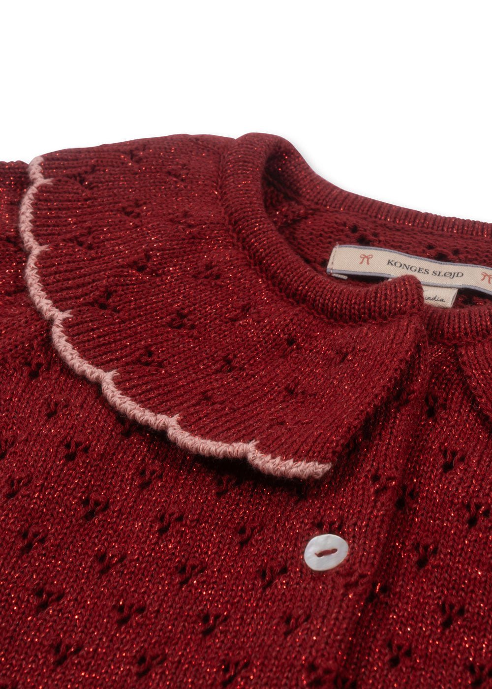 Konges Sløjd HOLIDAY KNIT CARDIGAN - red dahlia Konges Sløjd