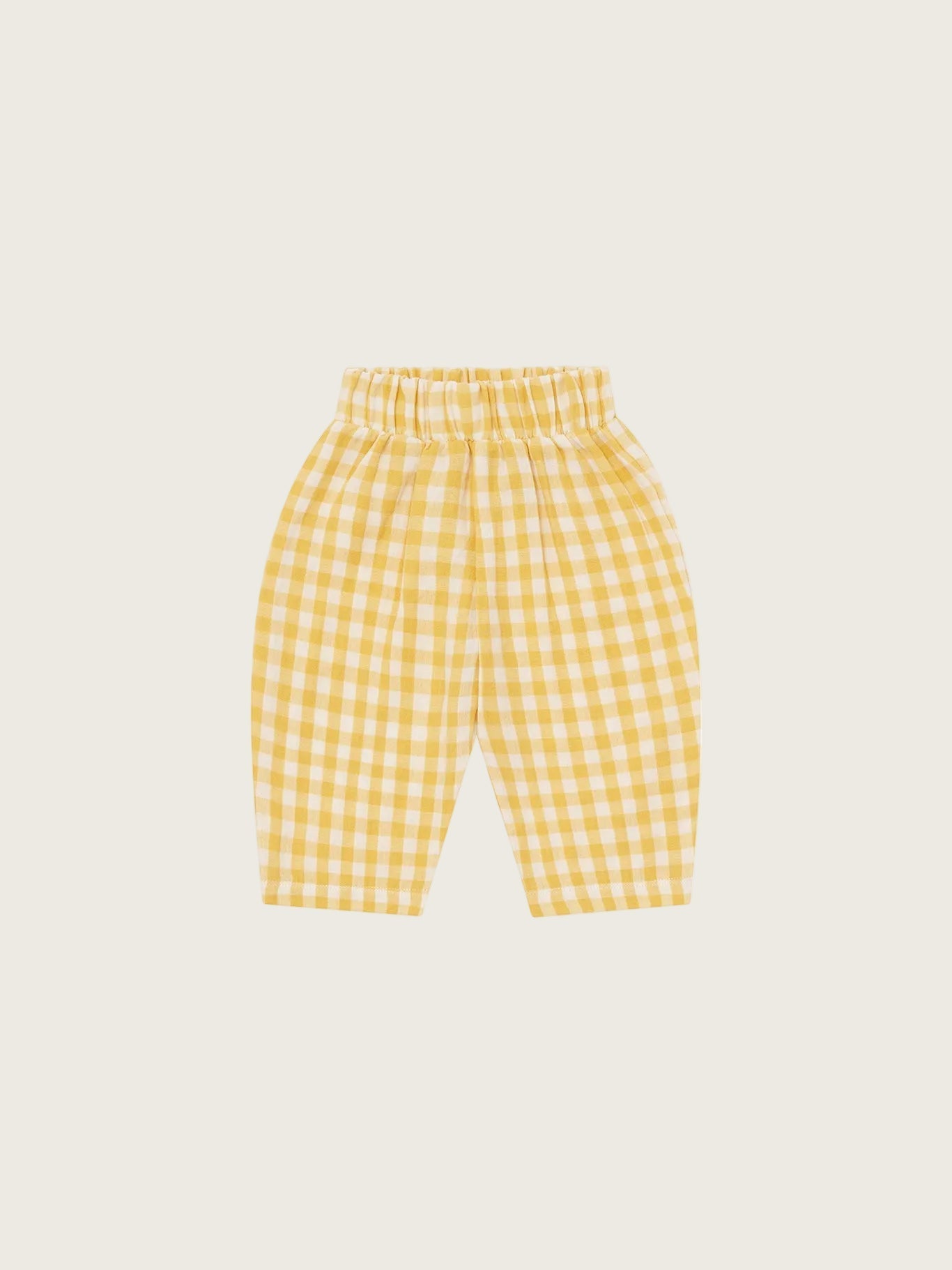 Honeycomb Gingham Fisherman Pants Organic Zoo
