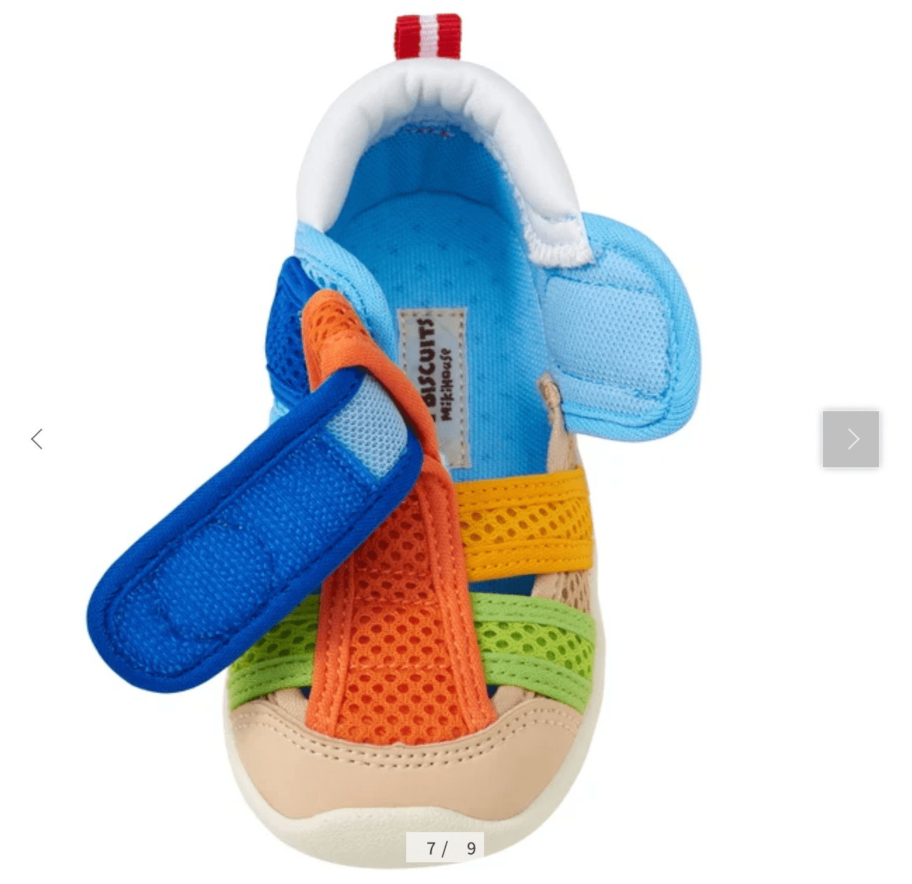 HOT BISCUITS BABY SANDAL - multi color MIKI HOUSE