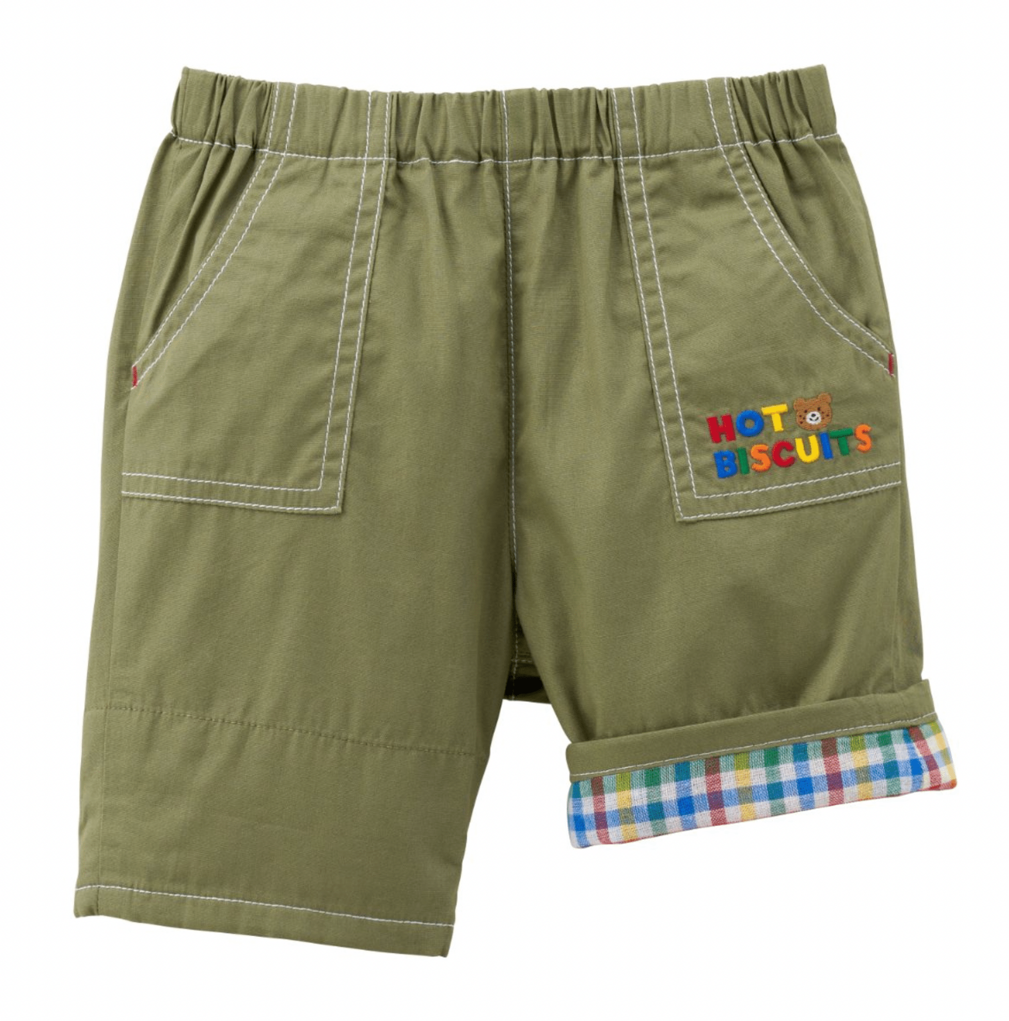 Hot Biscuits Color - Accent Cotton Shorts – 6/8 Length MIKI HOUSE