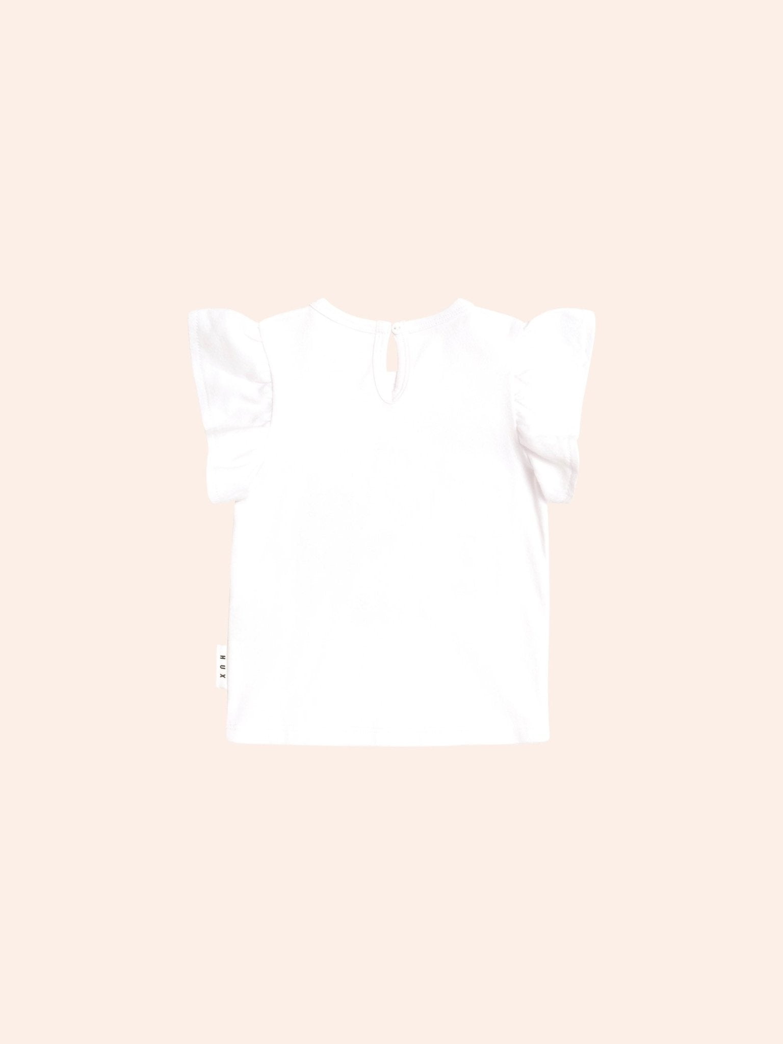Huxbaby Cherry Bow Frill Sleeve Tee Huxbaby