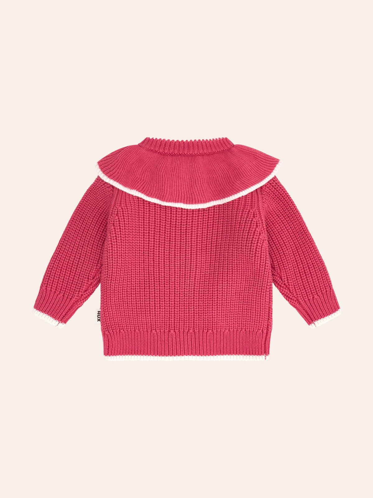 Huxbaby Cherry Frill Cardi - Cherry