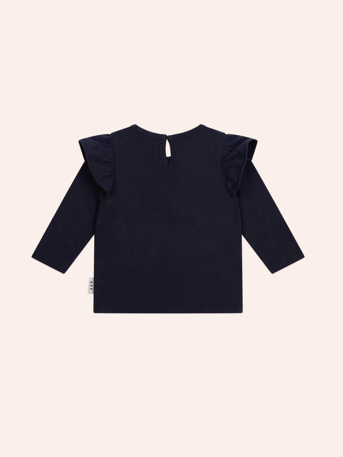 Huxbaby Cherry Heart Frill Top – Organic Cotton Festive Top Huxbaby