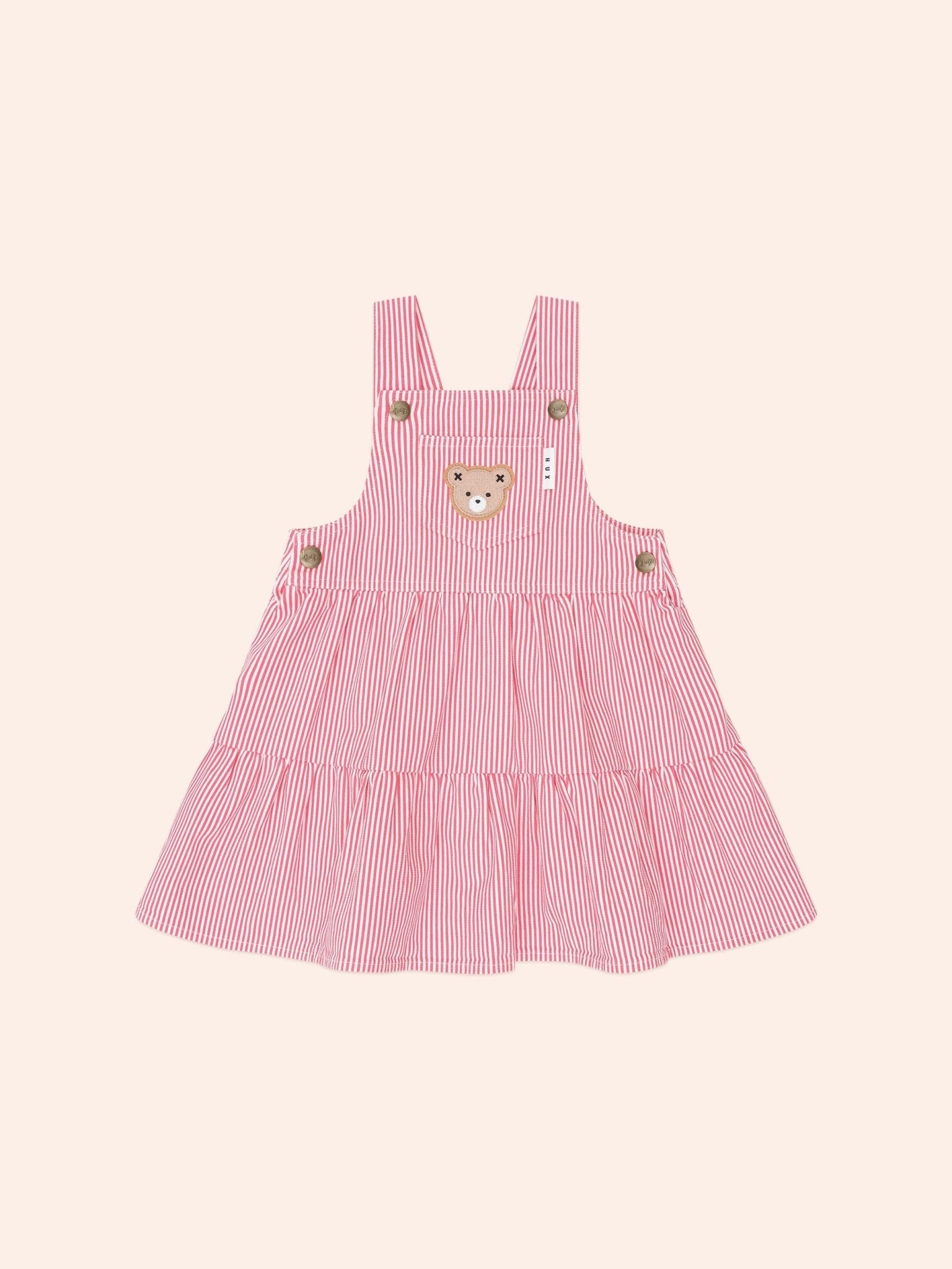 Huxbaby Classic Stripe Tiered Pinafore Huxbaby