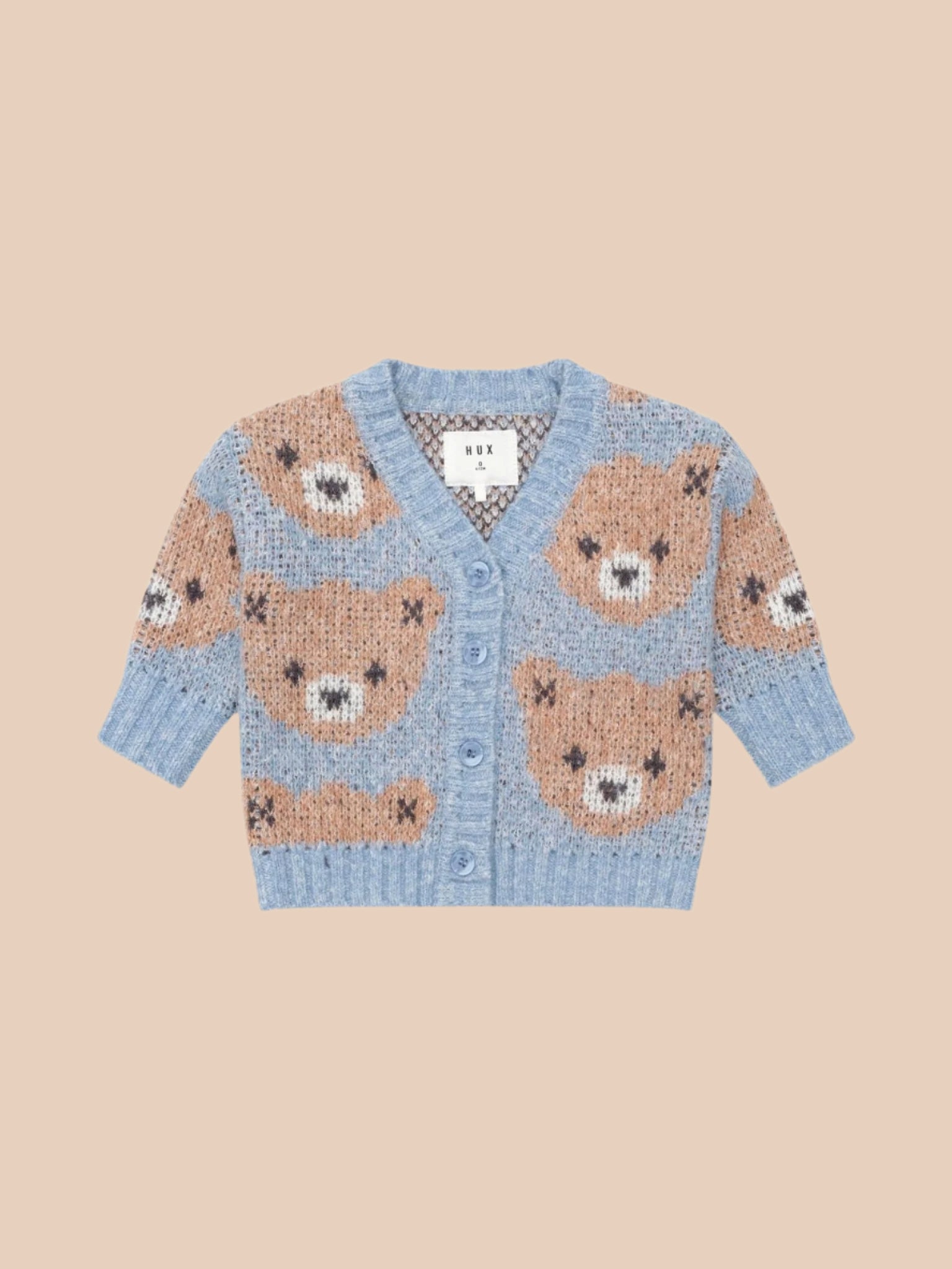Huxbaby Dusk Blue Huxbear Knit Cardi Huxbaby