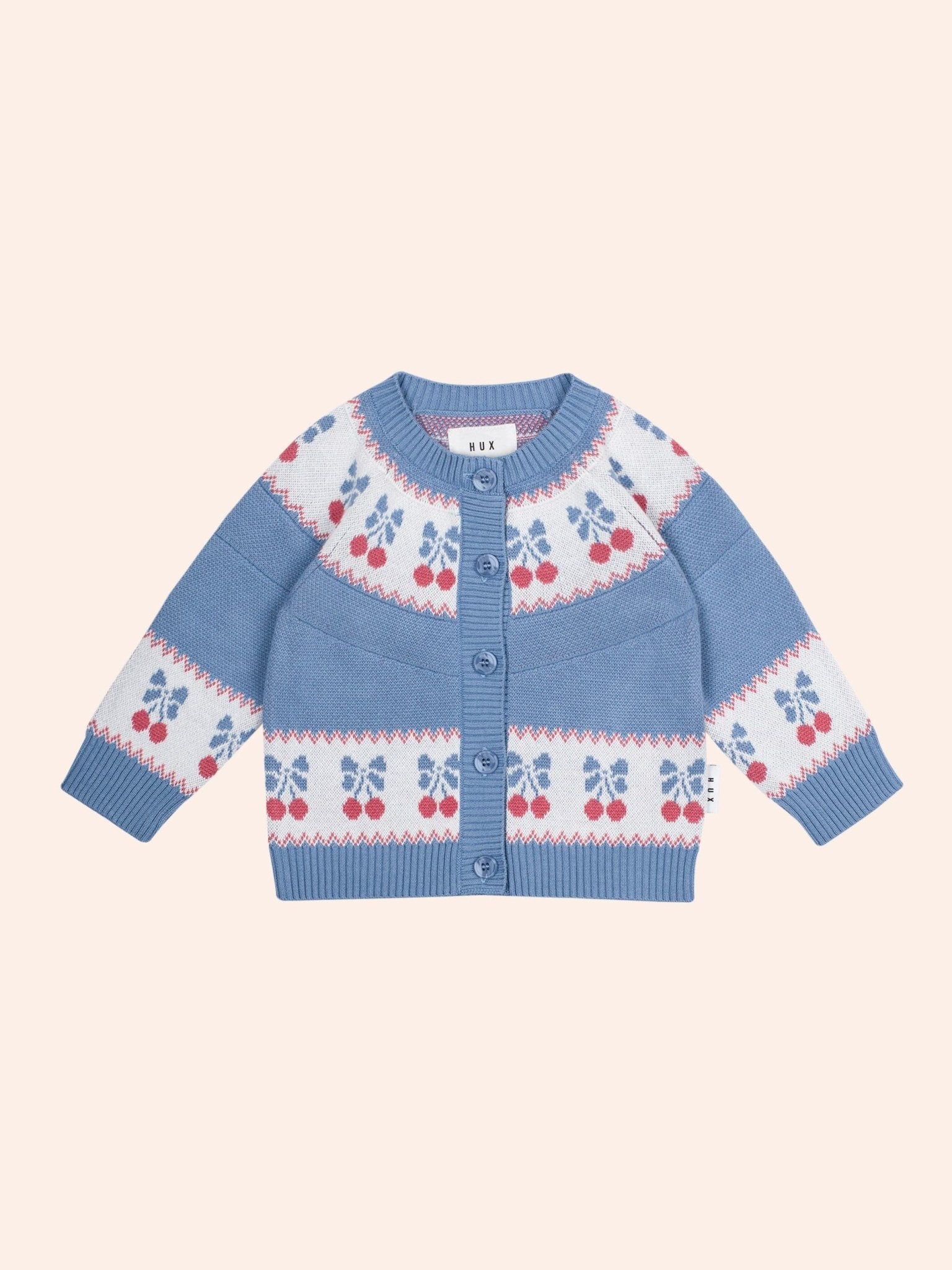Huxbaby Folk Cherry Bow Cardi Huxbaby