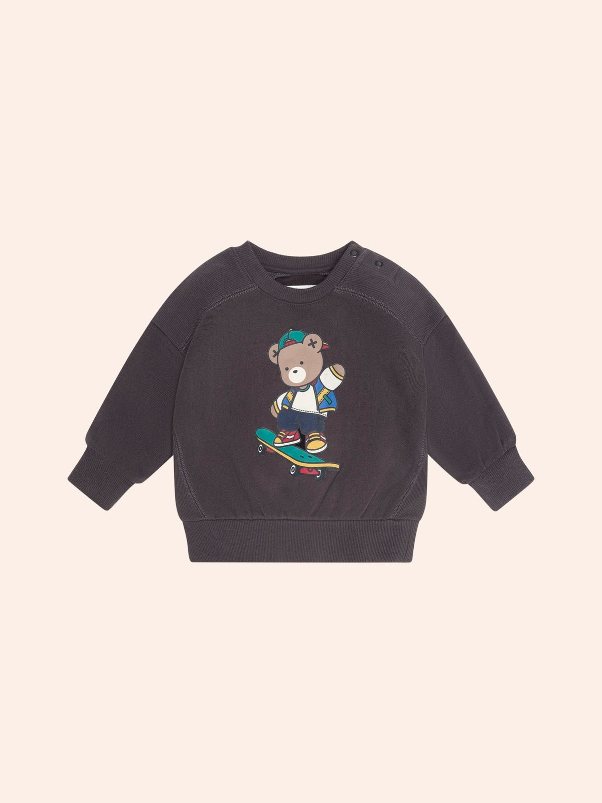 Huxbaby Skater Hux Sweatshirt in Soft Black