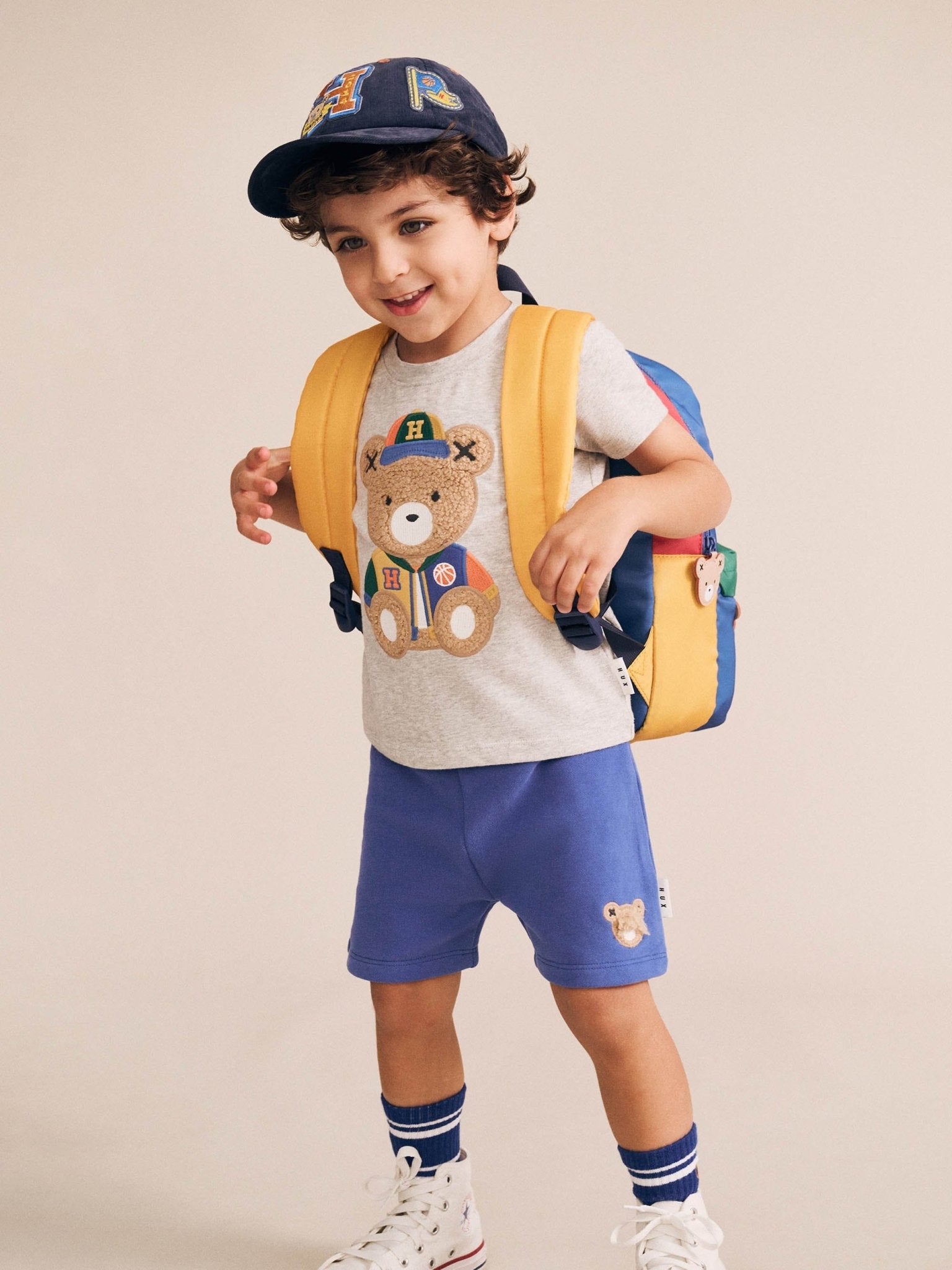 Huxbaby Varsity Hux Grey Tee Huxbaby