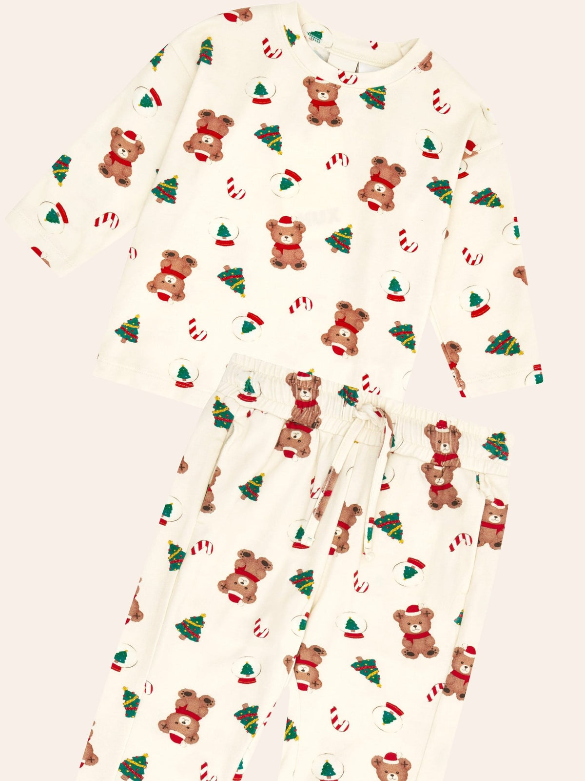 Huxbaby Xmas Time Lounge Set - Eggnog
