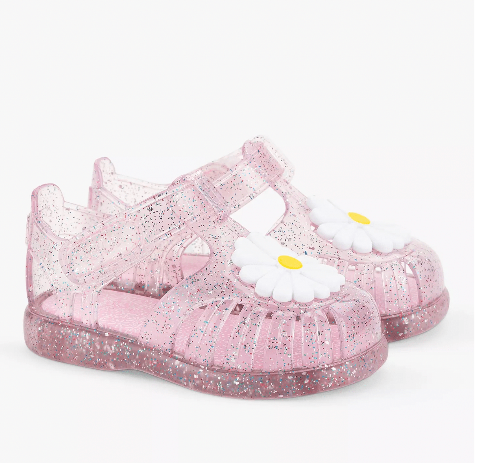 Igor Tobby Gloss Flor Glitter Sandals - Rosa Multi Glitter Igor
