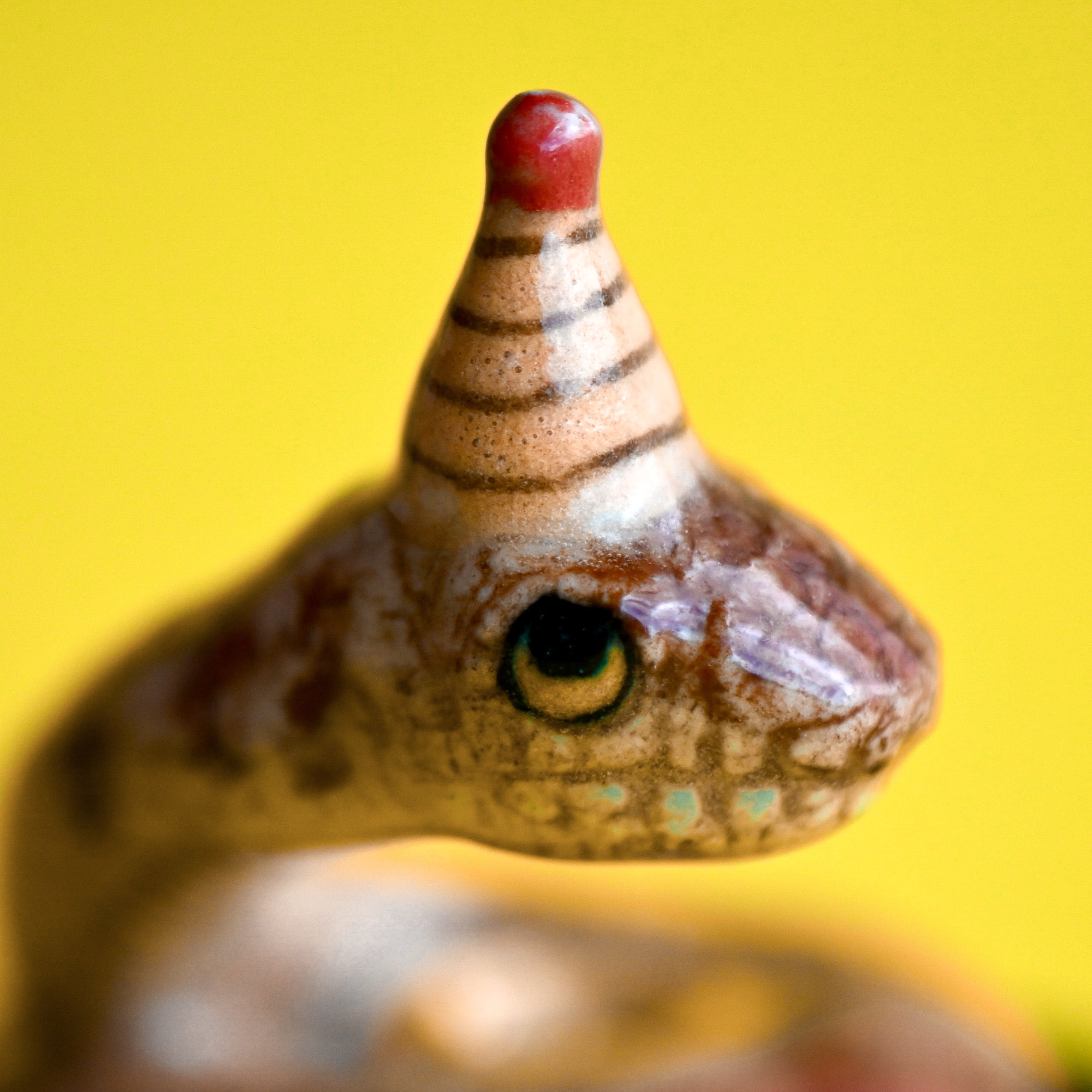 Camp Hollow Year of the Snake Birthday Candle Holder | Porcelain Cake Topper