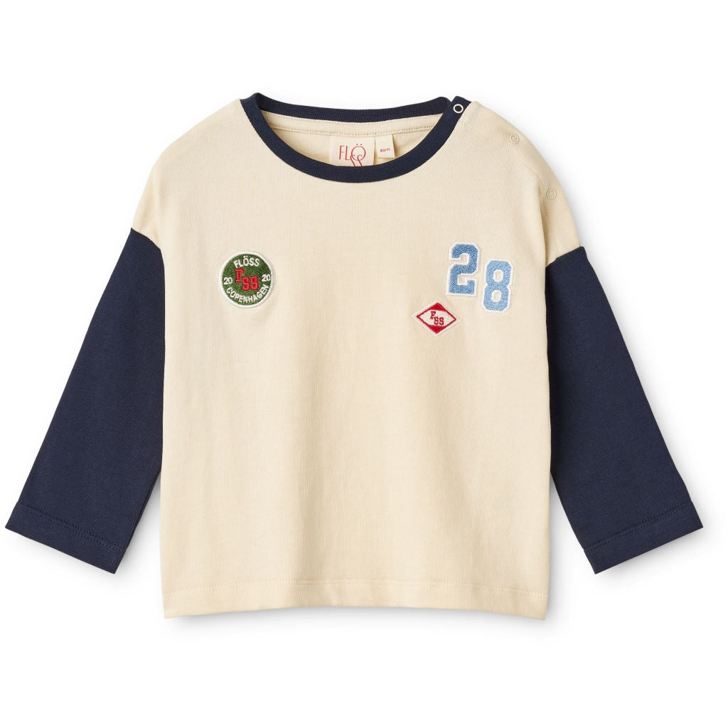 Flöss Eskil Blouse - Gentle Cream-Navy