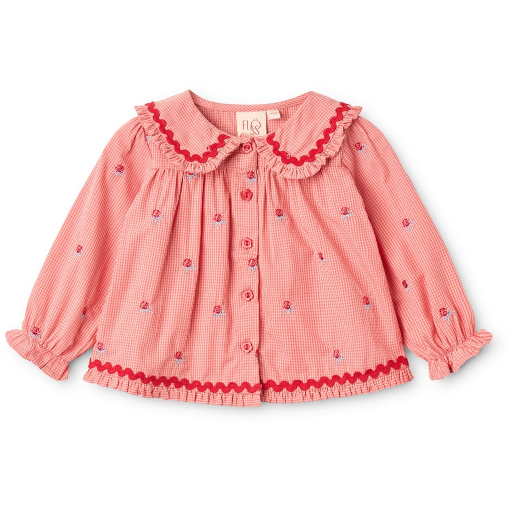Flöss Sonja Blouse - Pink Rose Gingham