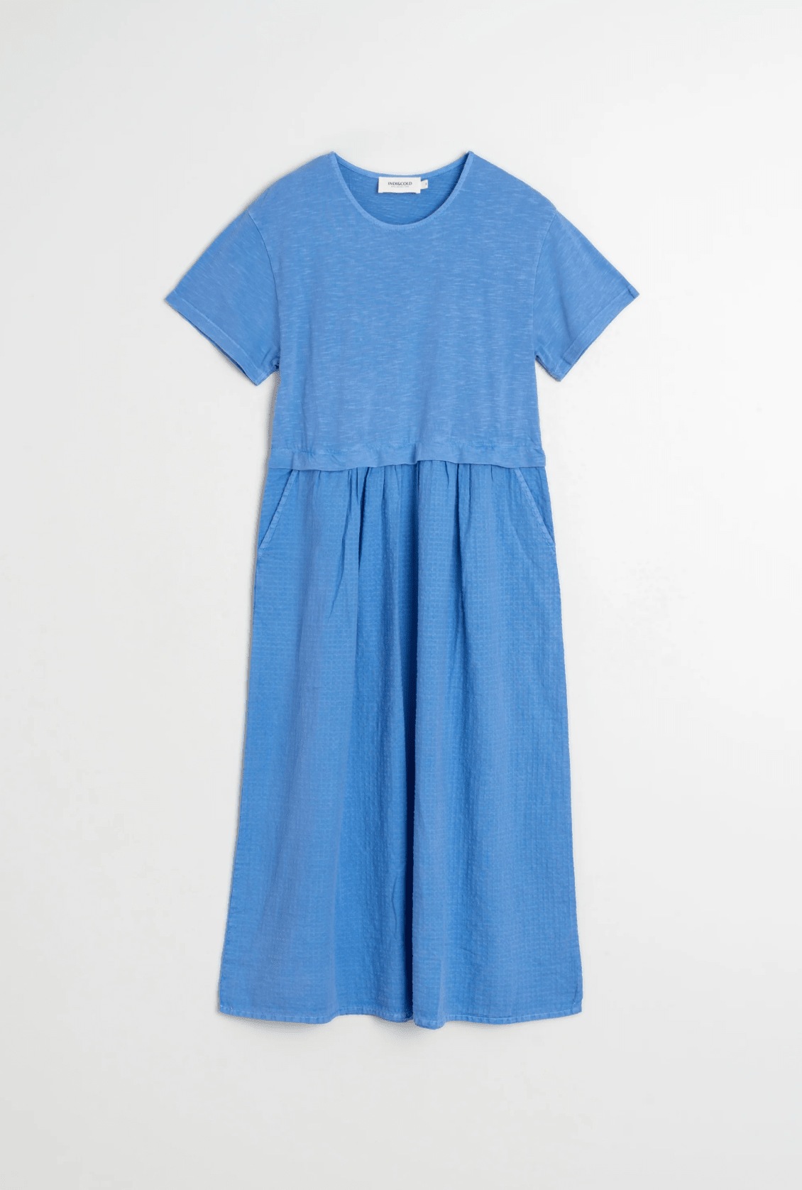 Indi & Cold Combination Midi Dress – British Blue INDI&COLD