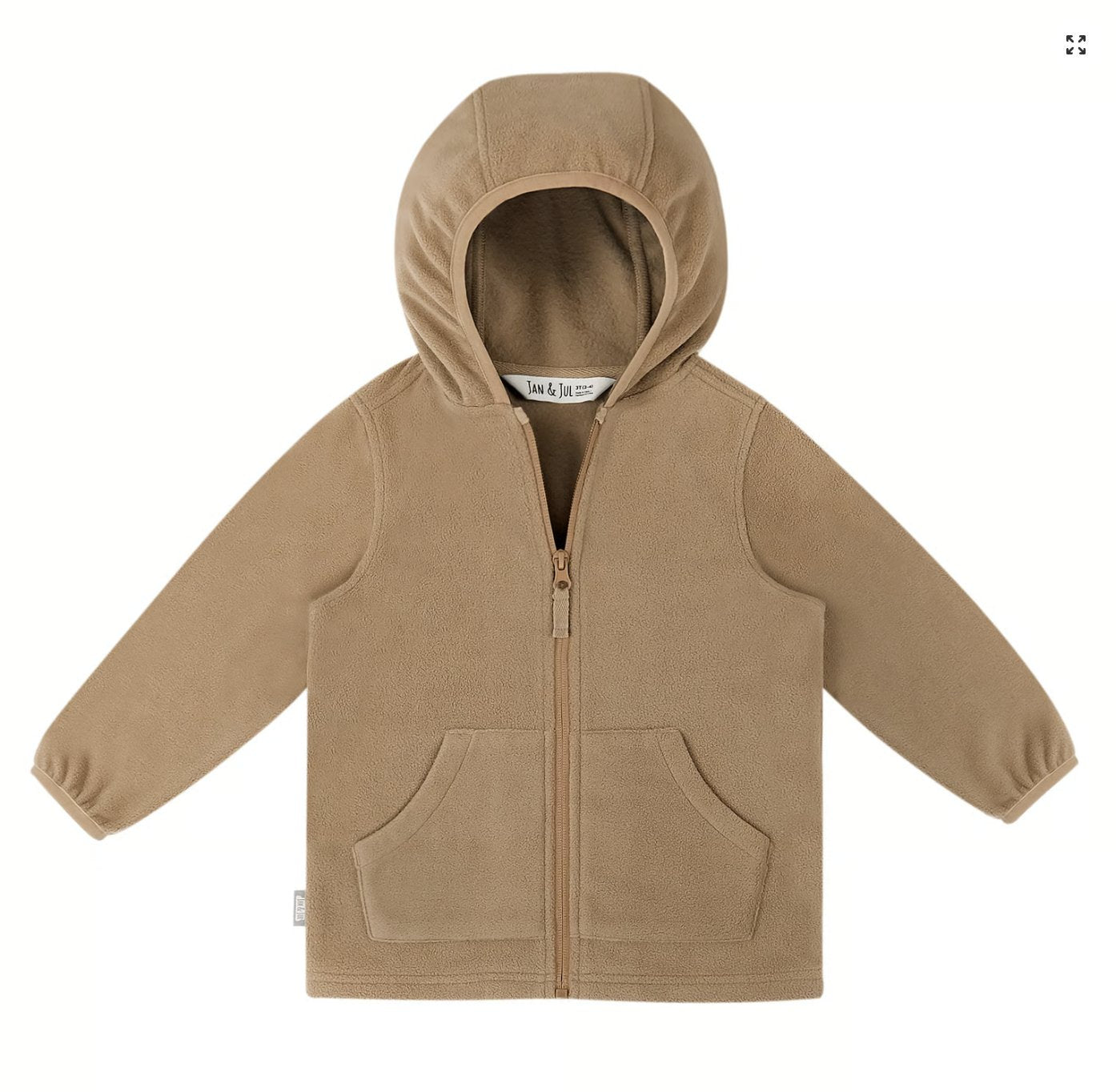 Jan & Jul Kids Fleece Jacket | Soft Brown Jan & Jul
