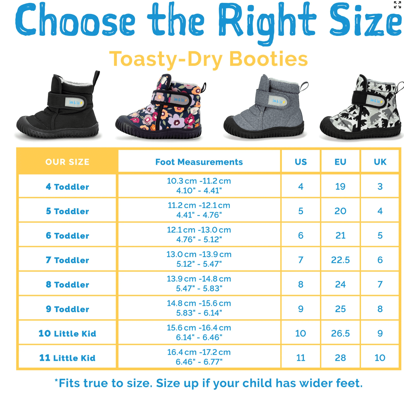 Jan& Jul Kids Insulated Ankle Boots | Winter Flowers Jan & Jul
