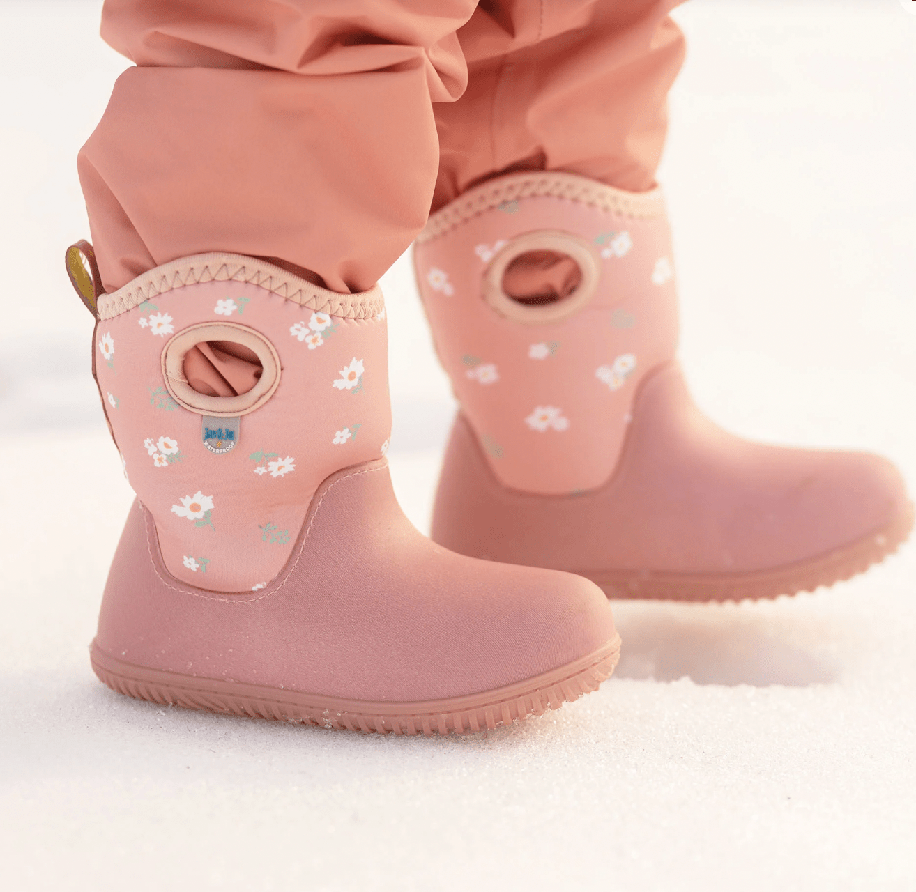 Jan & Jul Kids Lite Waterproof Boots | Apricot Flower Jan & Jul