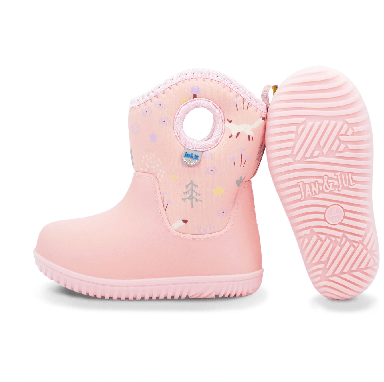 Jan & Jul Kids Lite Waterproof Boots | Pink Forest Jan & Jul