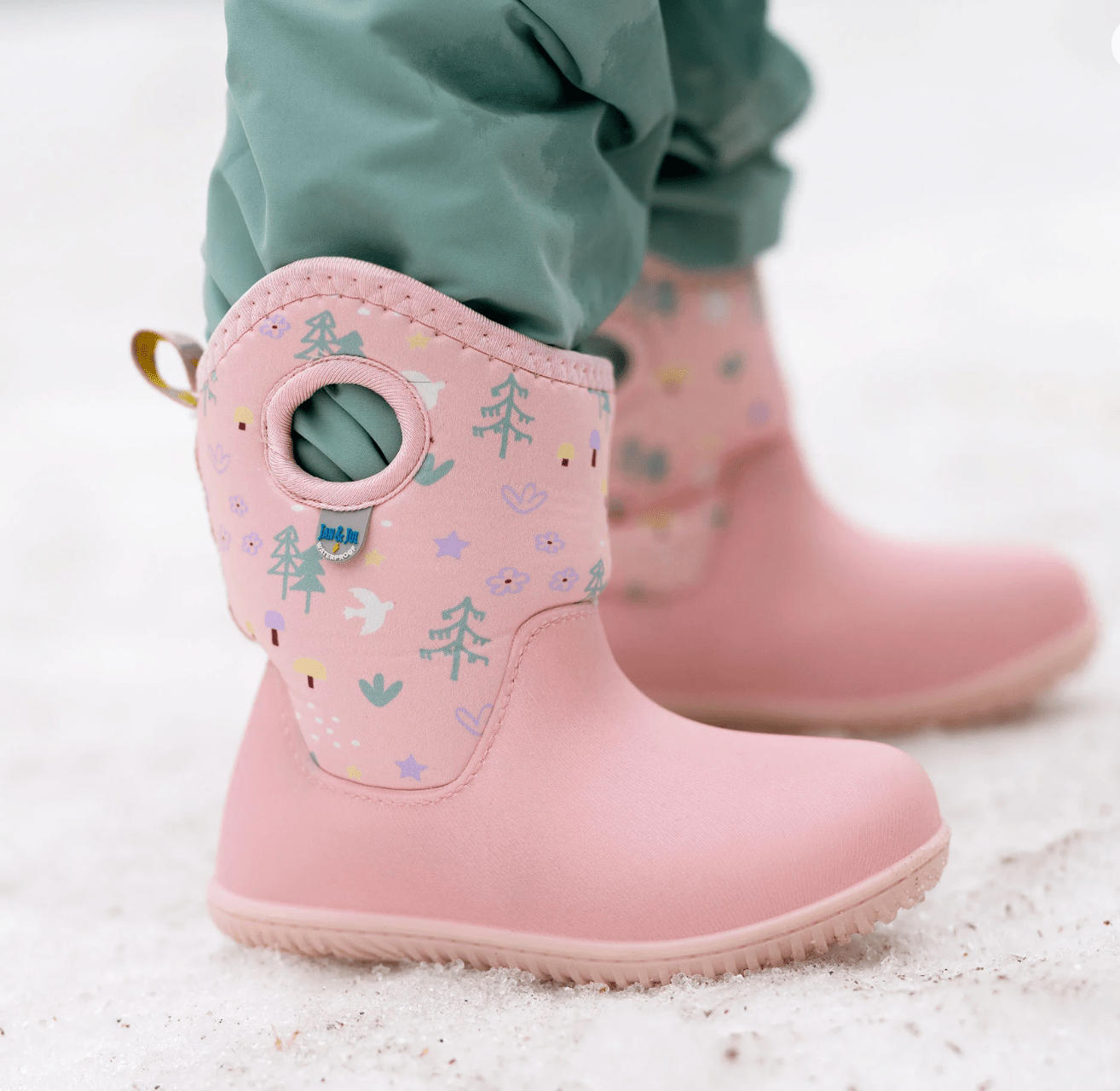 Jan & Jul Kids Lite Waterproof Boots | Pink Forest Jan & Jul