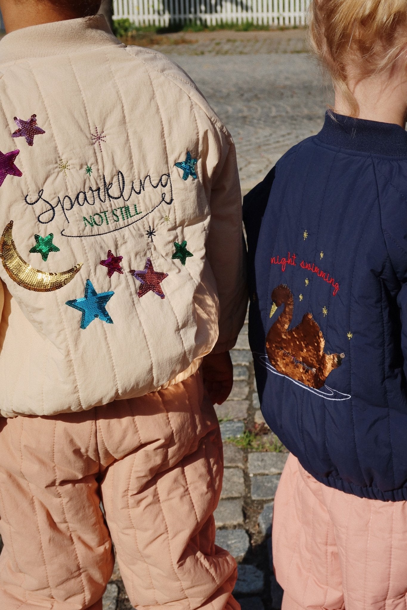 Konges Sløjd JUNO SEQUIN BOMBER JACKET - FRAPPÉ Konges Sløjd